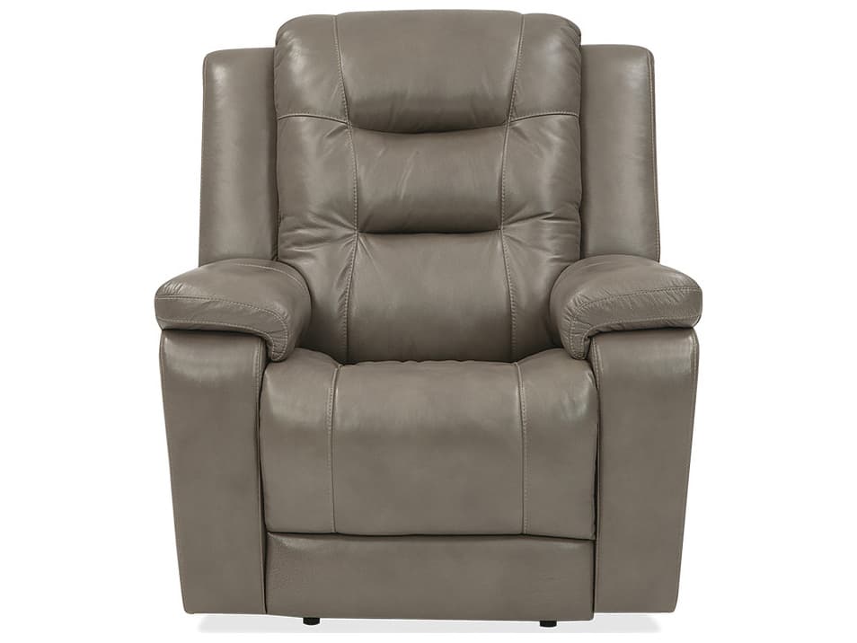 Palliser Leighton Leather Upholstery Power Recliner Wall Hugger with Power Headrest
