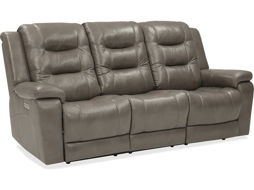 Palliser Leighton Leather Upholstery Sofa Power Recliner with Power Headrest