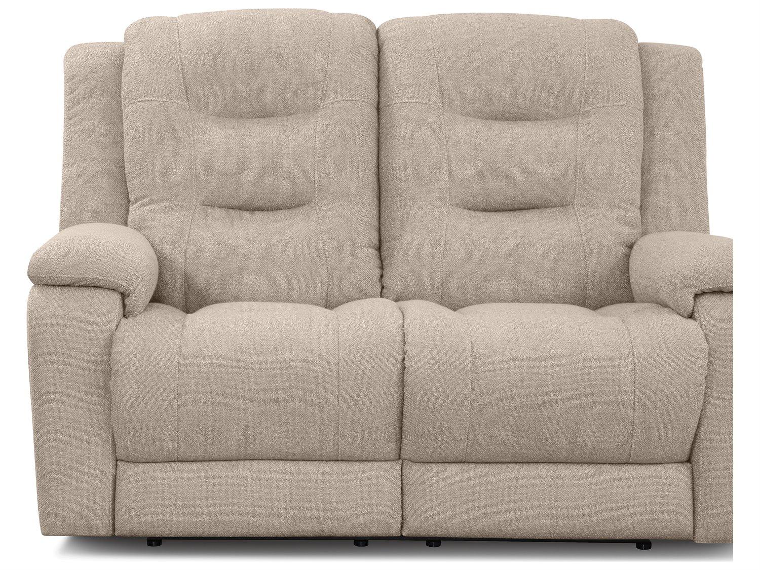 Palliser Leighton Leather Upholstery Loveseat Power Recliner with Power Headrest