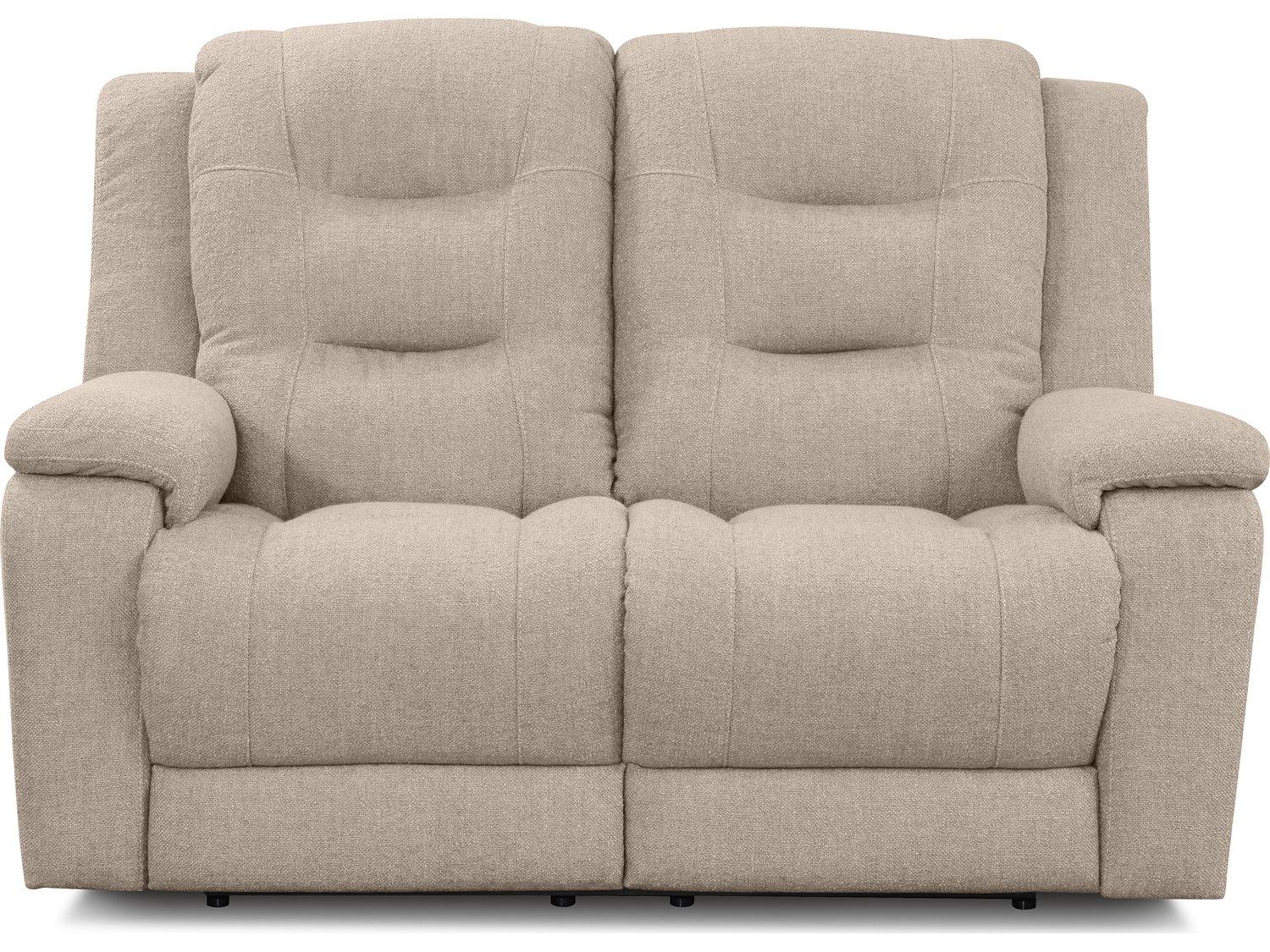 Palliser Leighton Leather Upholstery Loveseat Power Recliner with Power Headrest