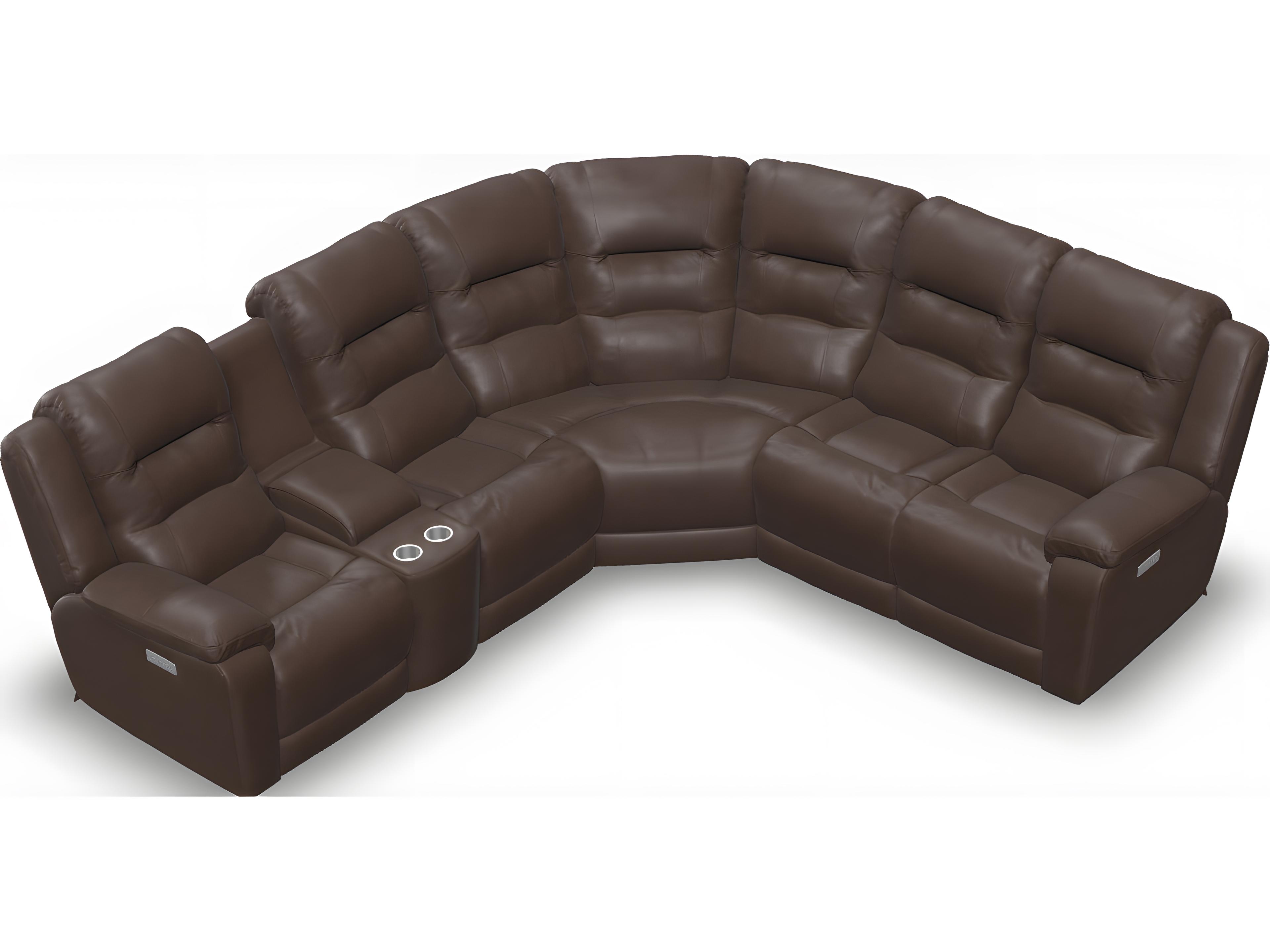 Palliser Leighton Leather Upholstery Sectional Sofa