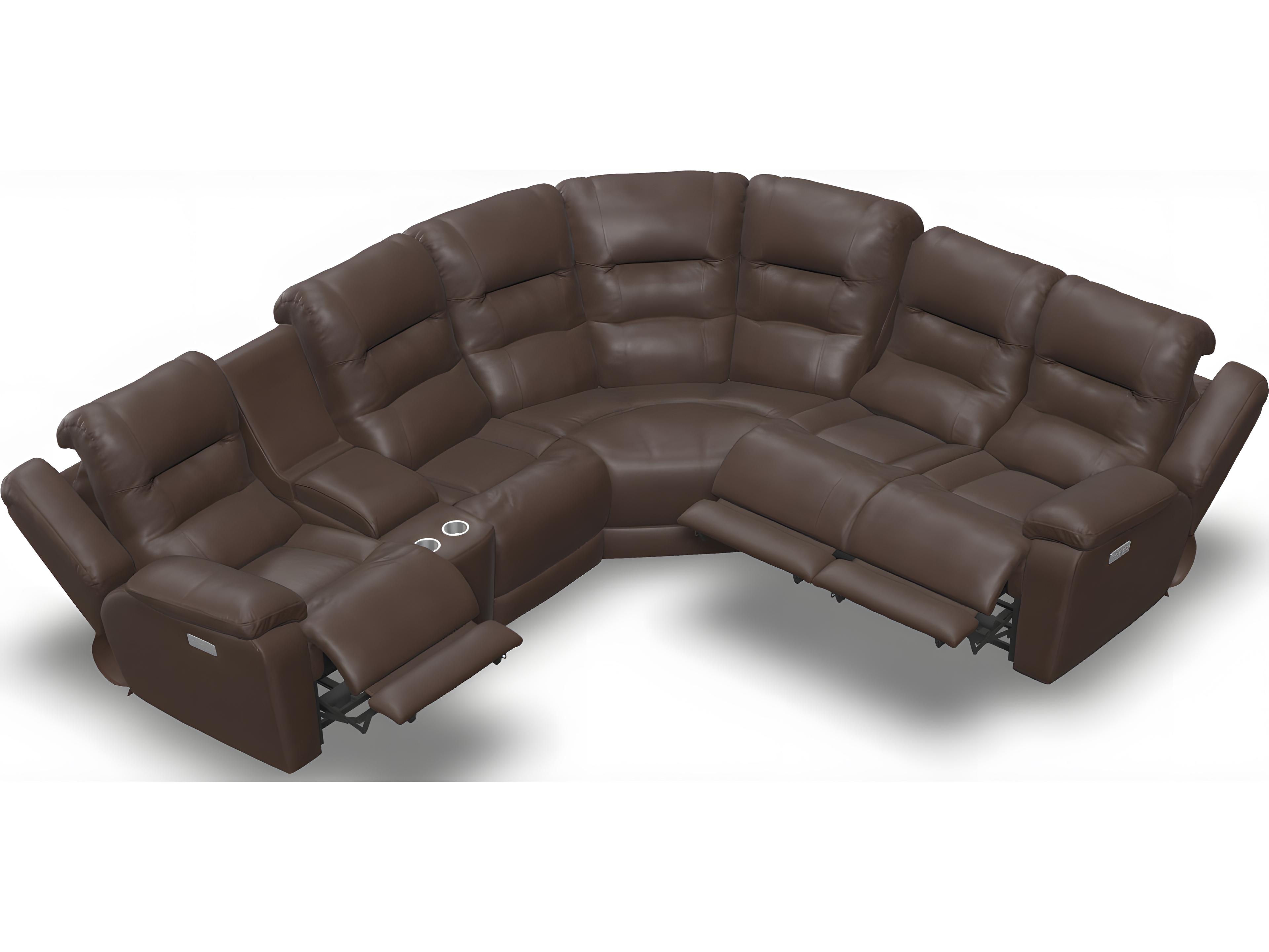 Palliser Leighton Leather Upholstery Sectional Sofa