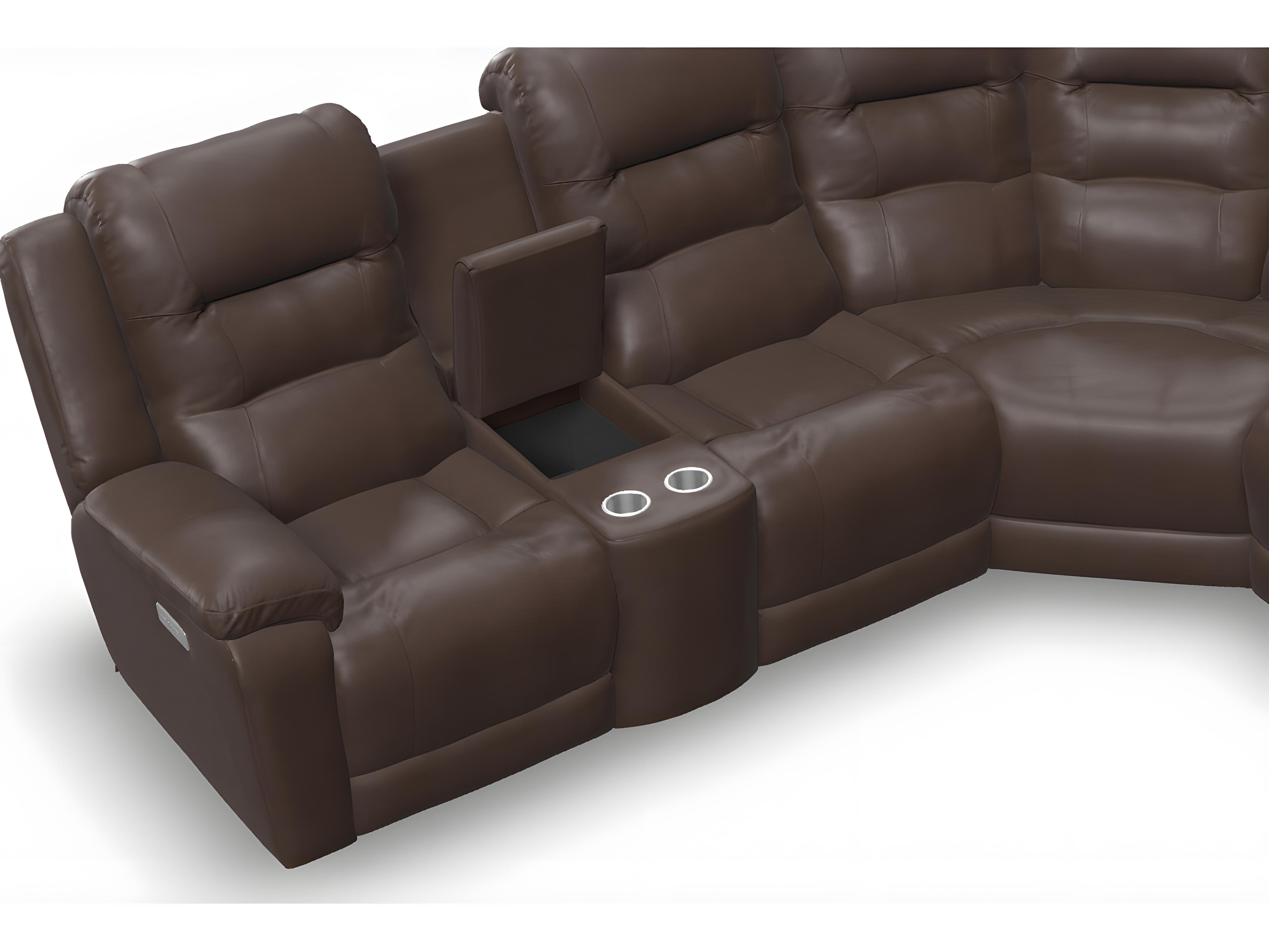 Palliser Leighton Leather Upholstery Sectional Sofa