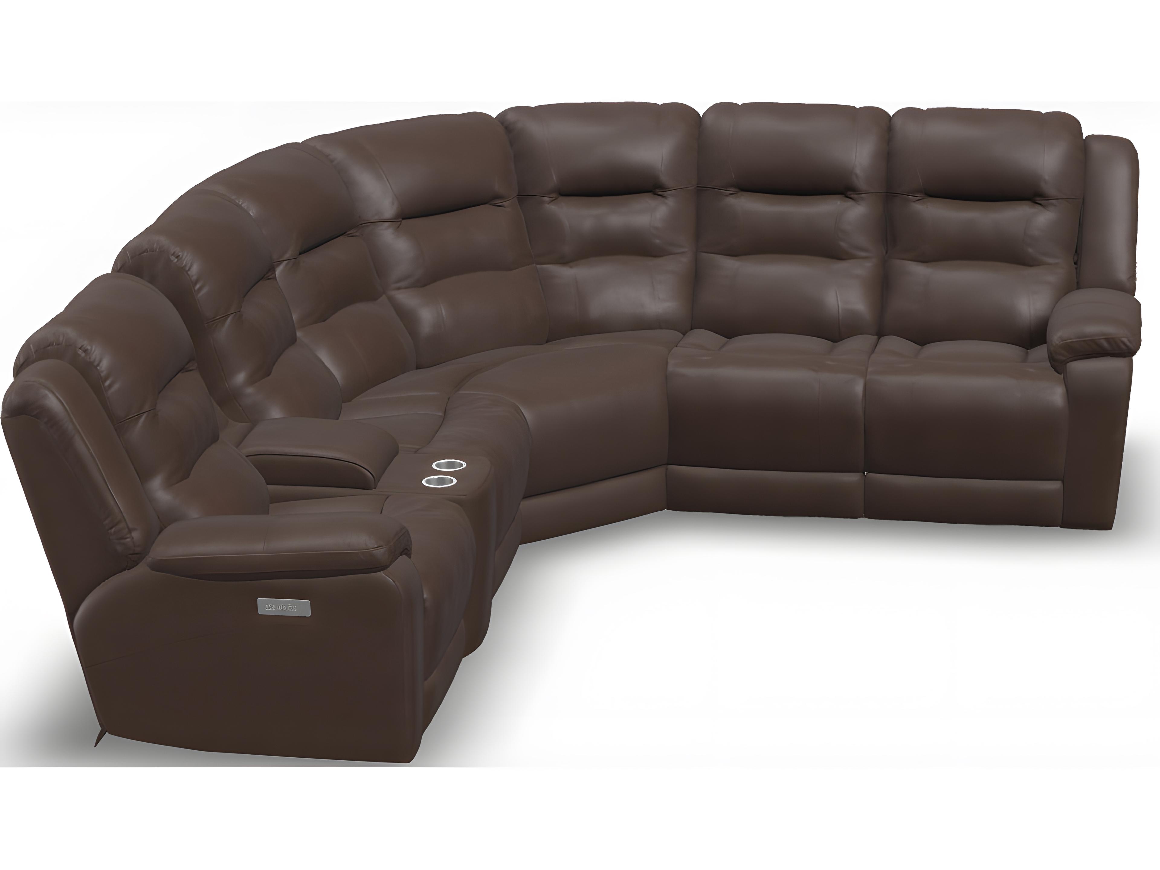 Palliser Leighton Leather Upholstery Sectional Sofa