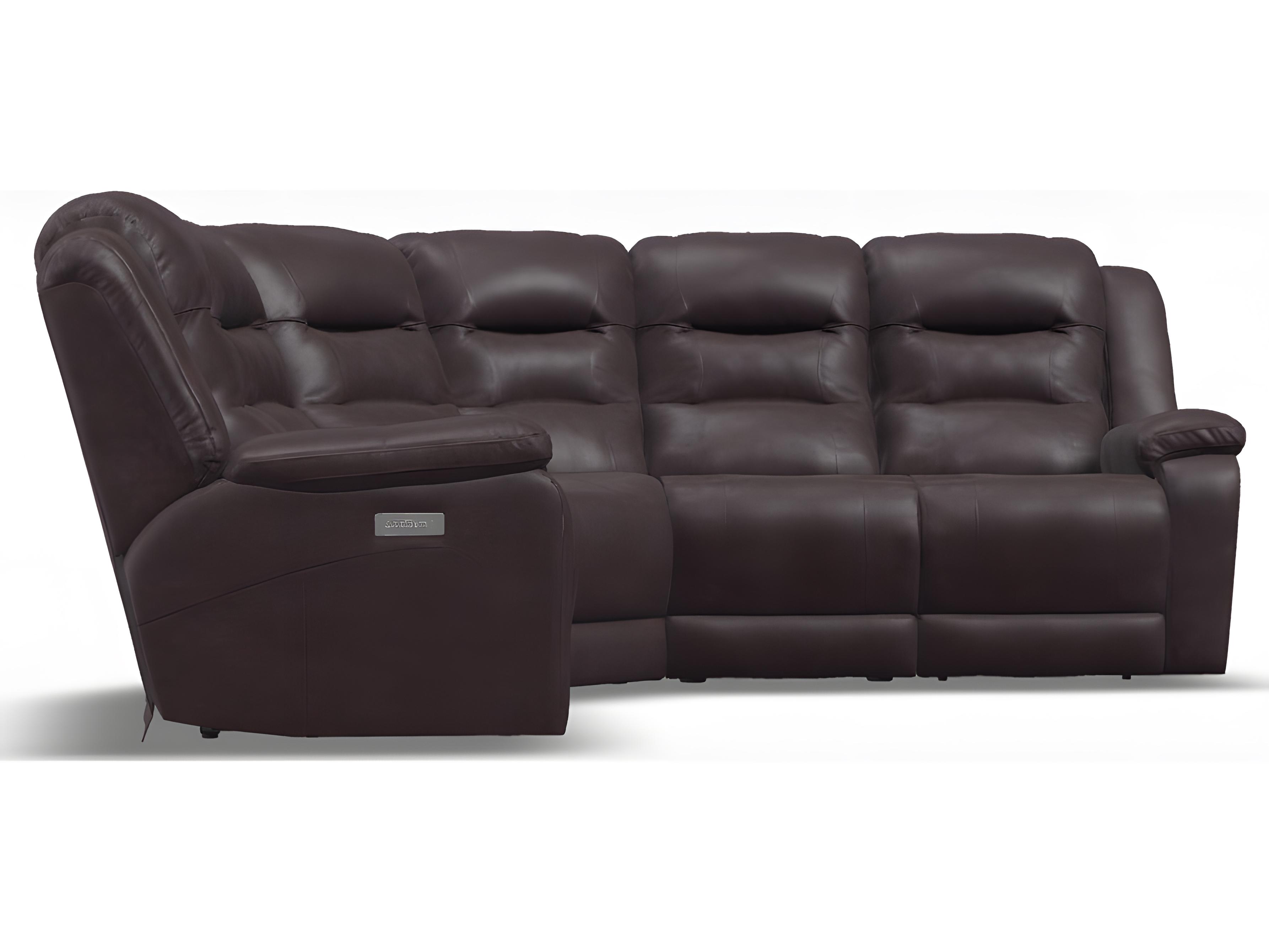 Palliser Leighton Leather Upholstery Sectional Sofa