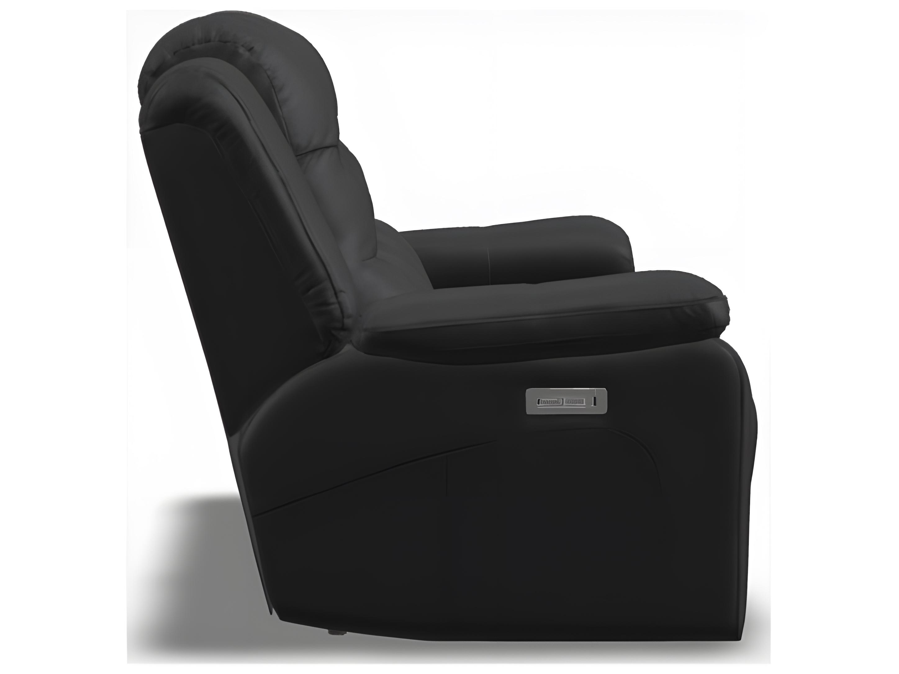 Palliser Leighton Leather Upholstery Sofa Power Recliner with Headrest & Lumbar