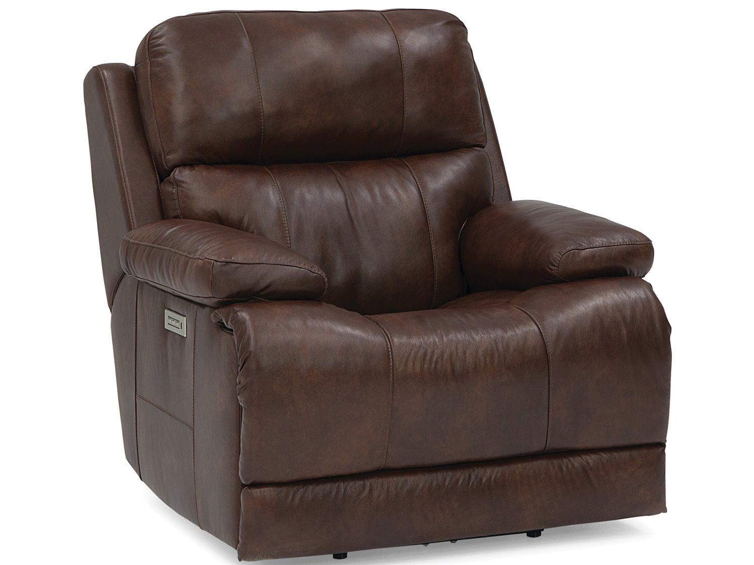 Palliser Kenaston Leather Upholstery Power Recliner Wall Hugger with Power Headrest