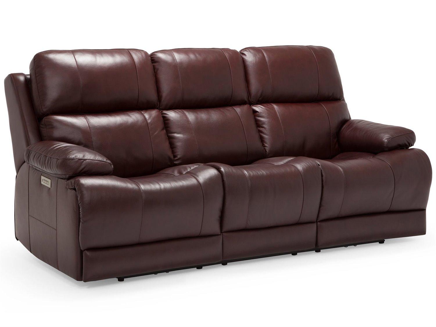 Palliser Kenaston Leather Upholstery Sofa Power Recliner with Power Headrest