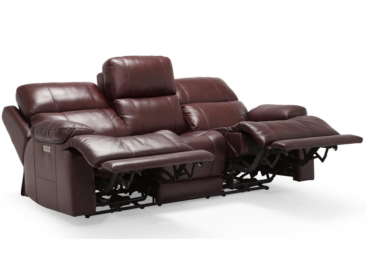Palliser Kenaston Leather Upholstery Sofa Power Recliner with Power Headrest