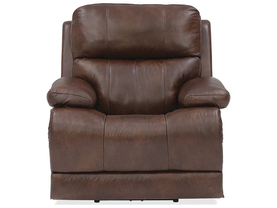 Palliser Kenaston Leather Upholstery Power Recliner Wall Hugger with Headrest & Lumbar
