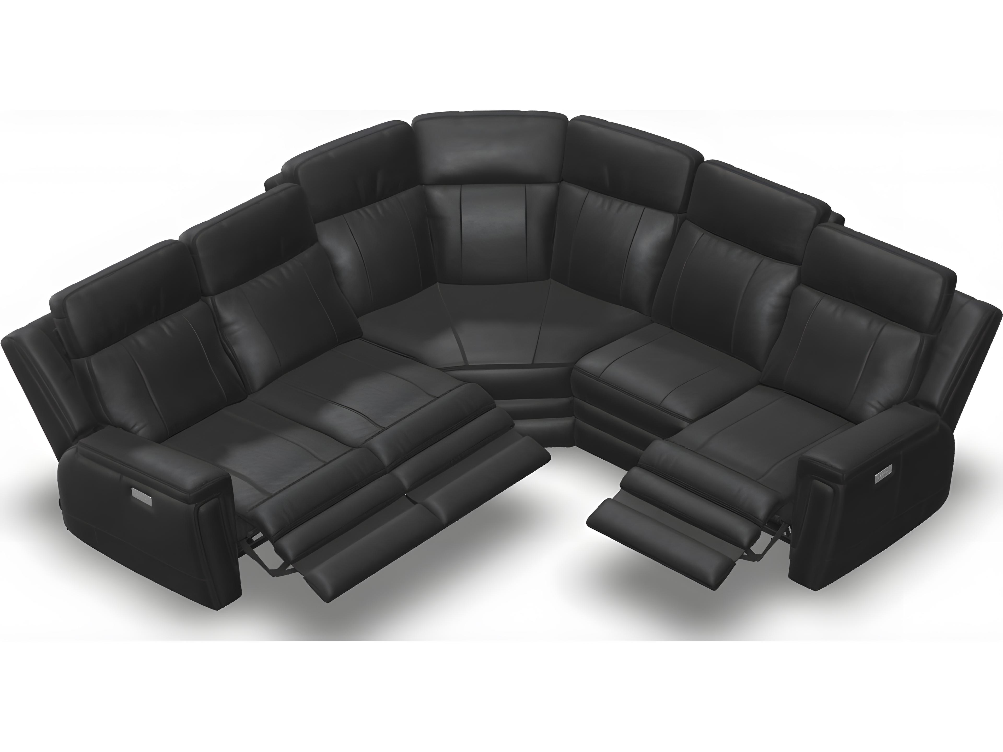 Palliser Asher Leather Upholstery Sectional Sofa