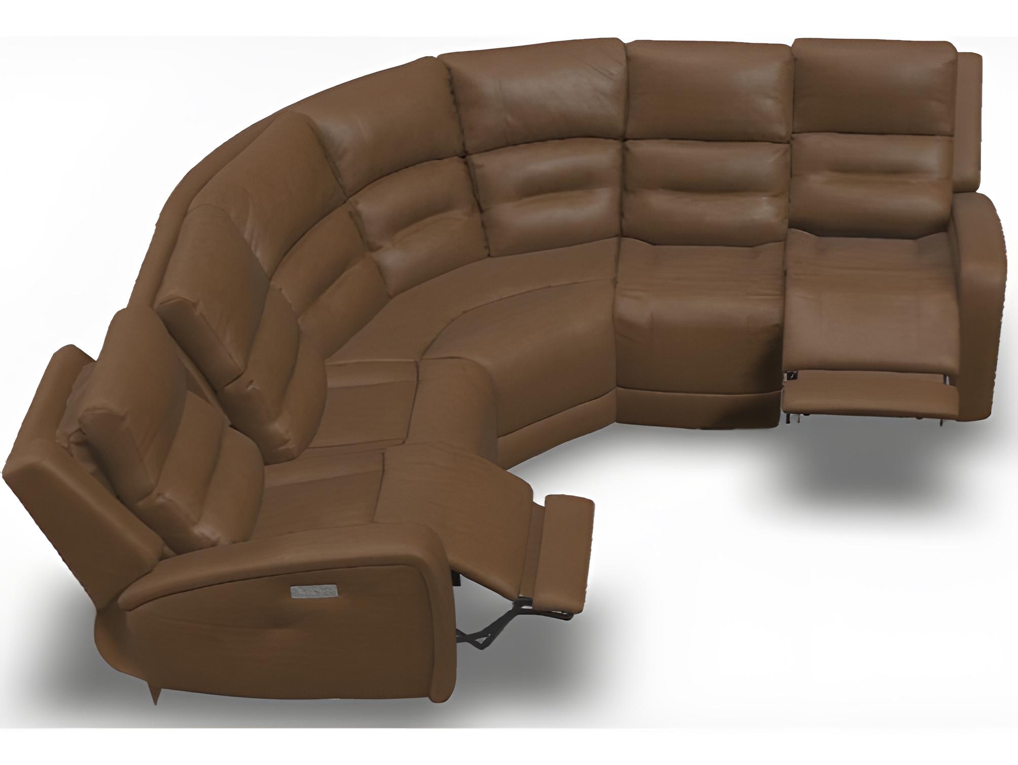 Palliser Washington Leather Upholstery Sectional Sofa