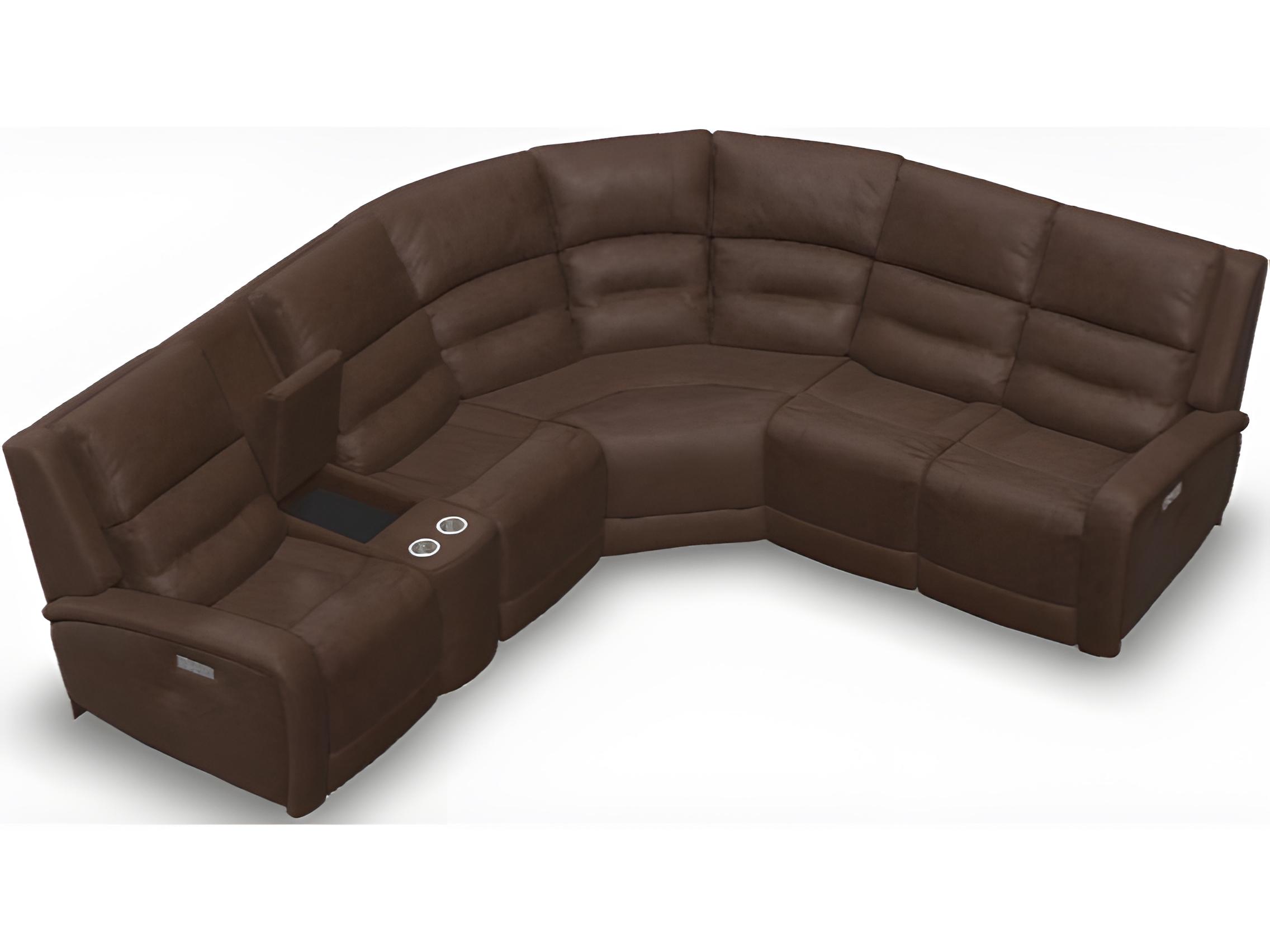 Palliser Washington Leather Upholstery Sectional Sofa