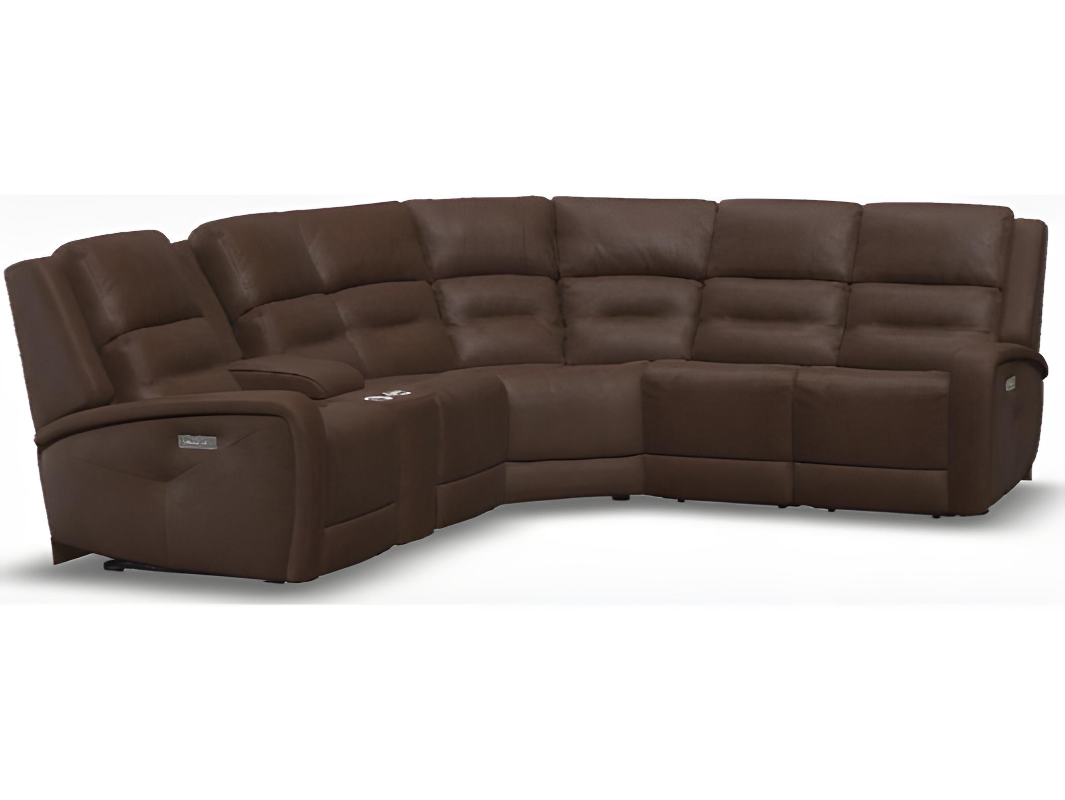 Palliser Washington Leather Upholstery Sectional Sofa