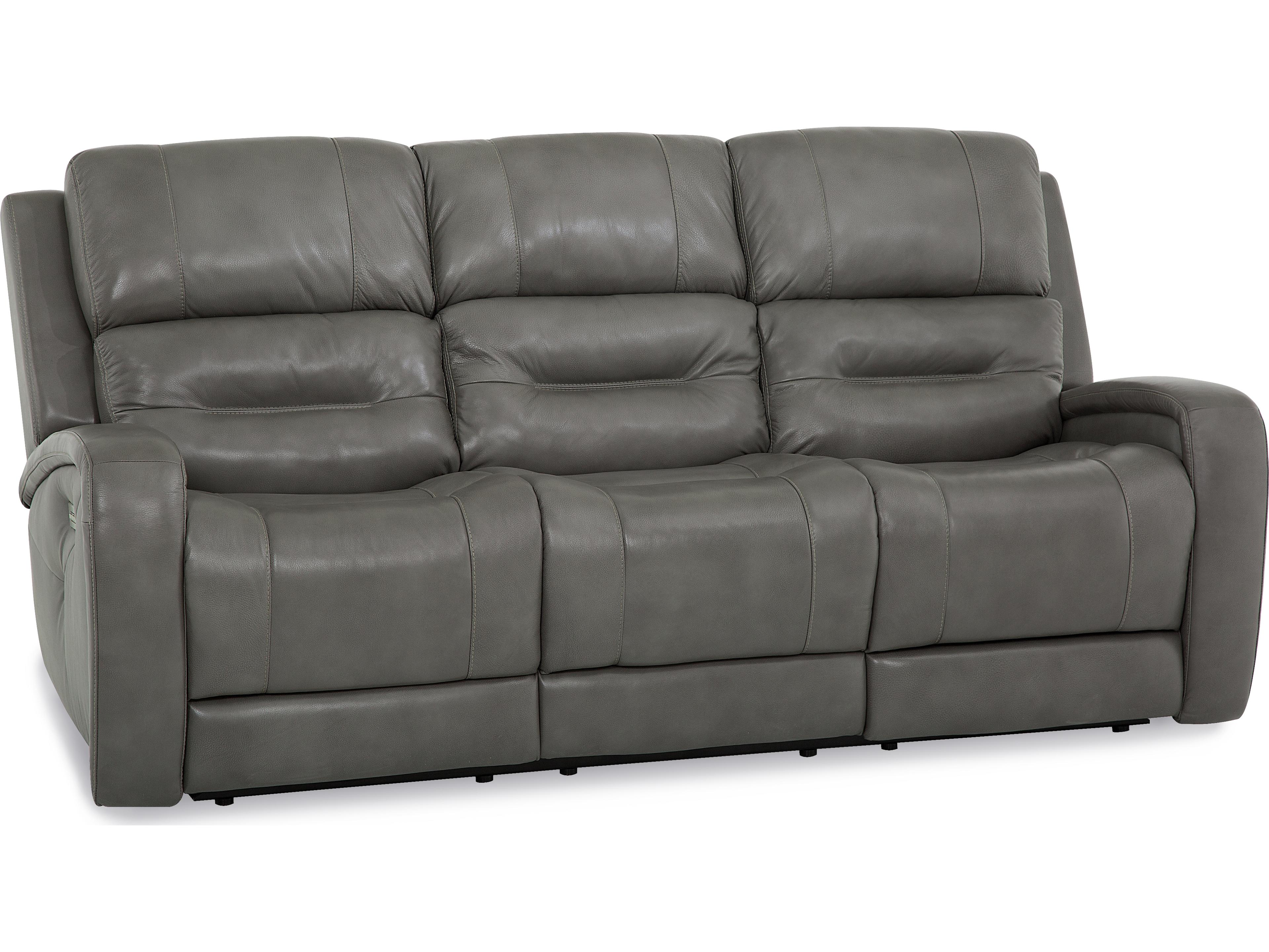 Palliser Washington Leather Upholstery Sofa Power Recliner with Headrest & Lumbar