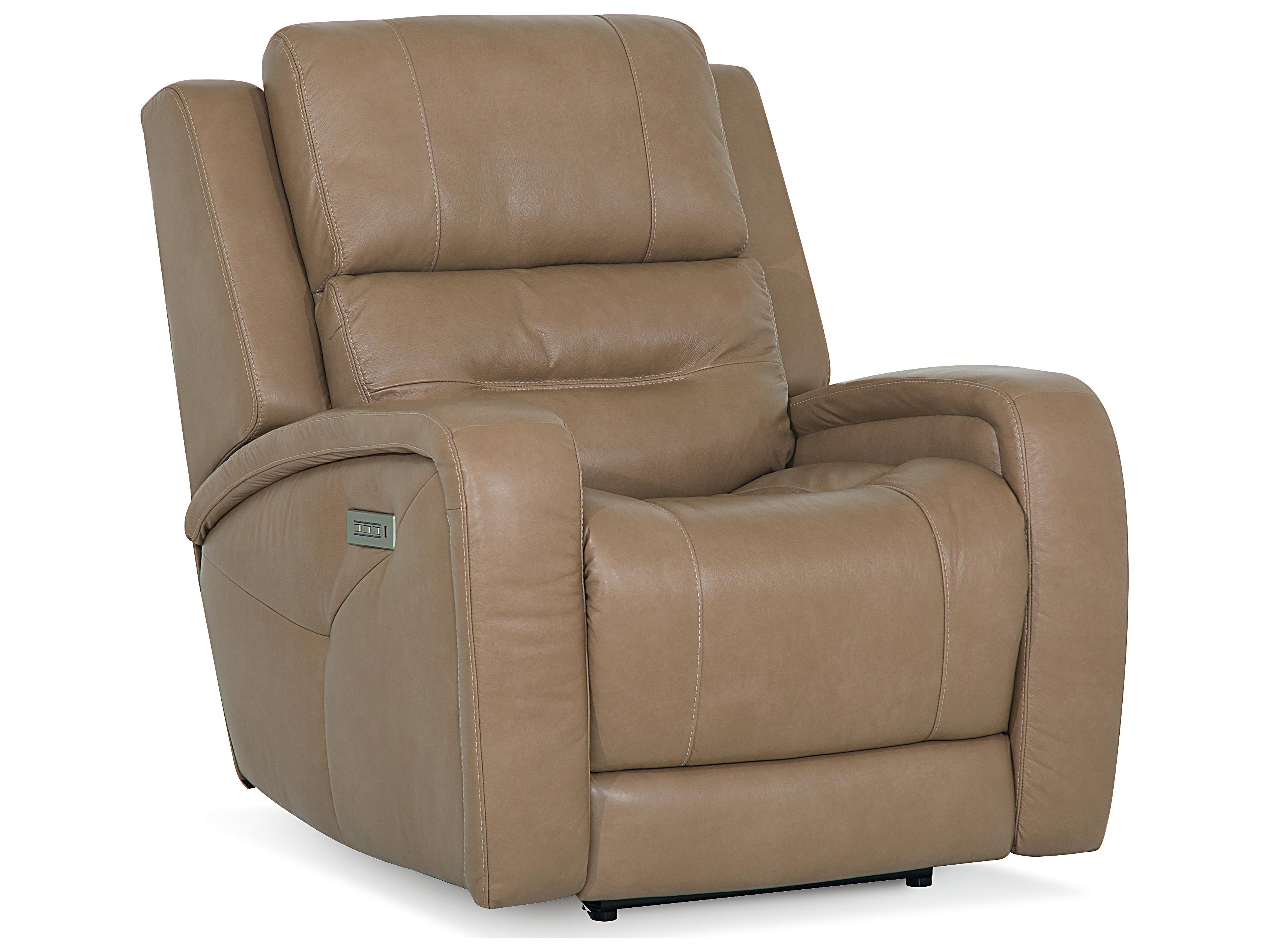 Palliser Washington Leather Upholstery Power Recliner Wall Hugger with Headrest & Lumbar