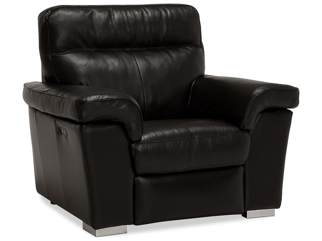 Palliser Alaska Leather Upholstery Power Recliner Wall Hugger with Power Headrest