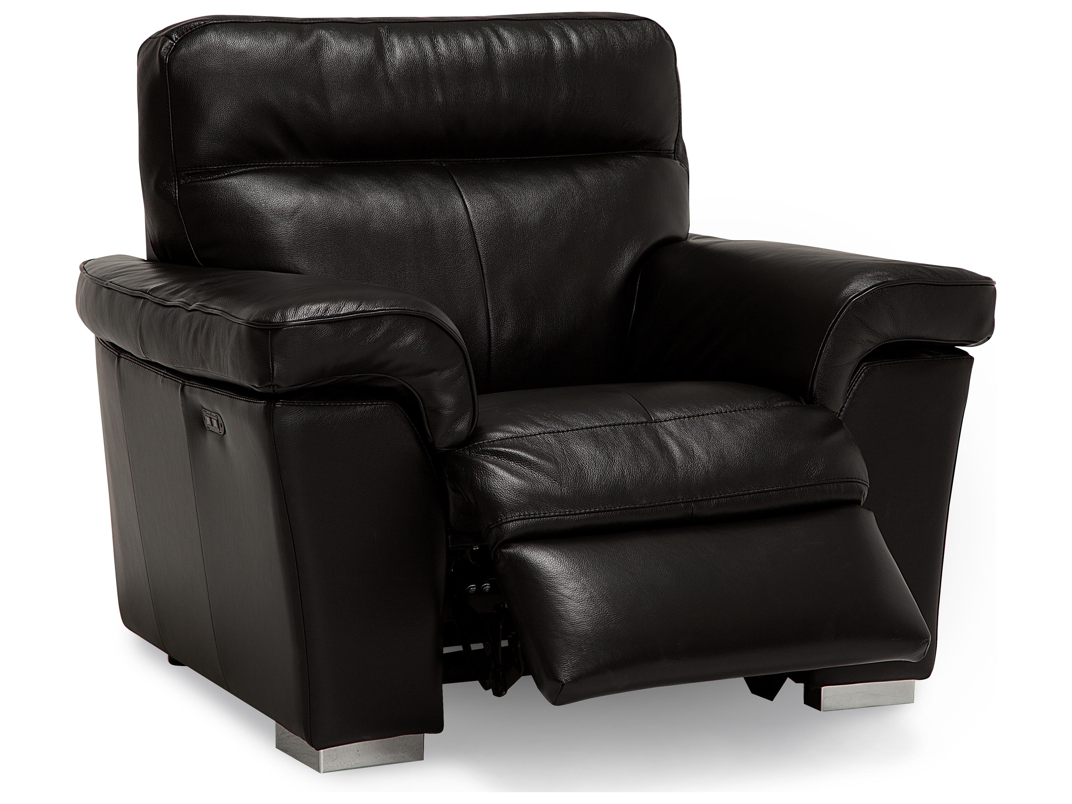 Palliser Alaska Leather Upholstery Power Recliner Wall Hugger with Power Headrest