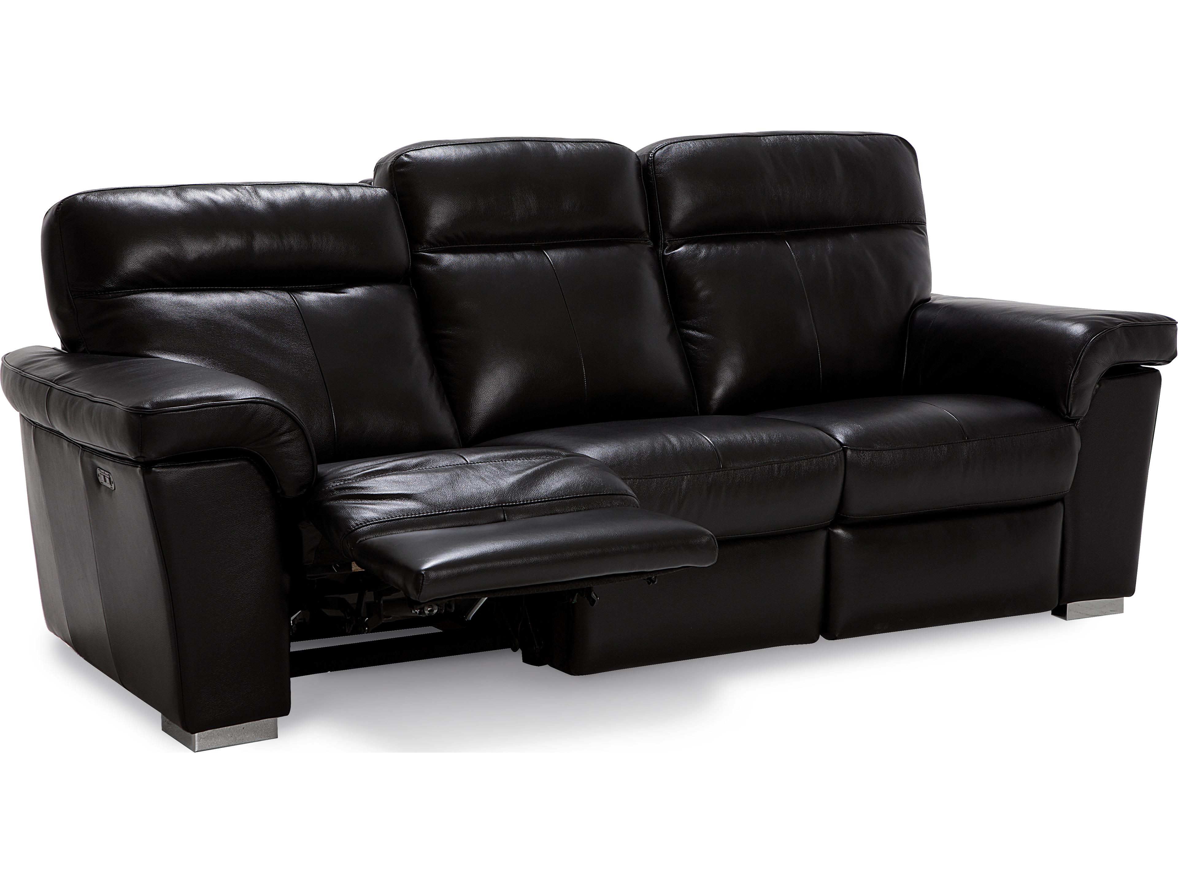 Palliser Alaska Leather Upholstery Sofa Power Recliner with Power Headrest