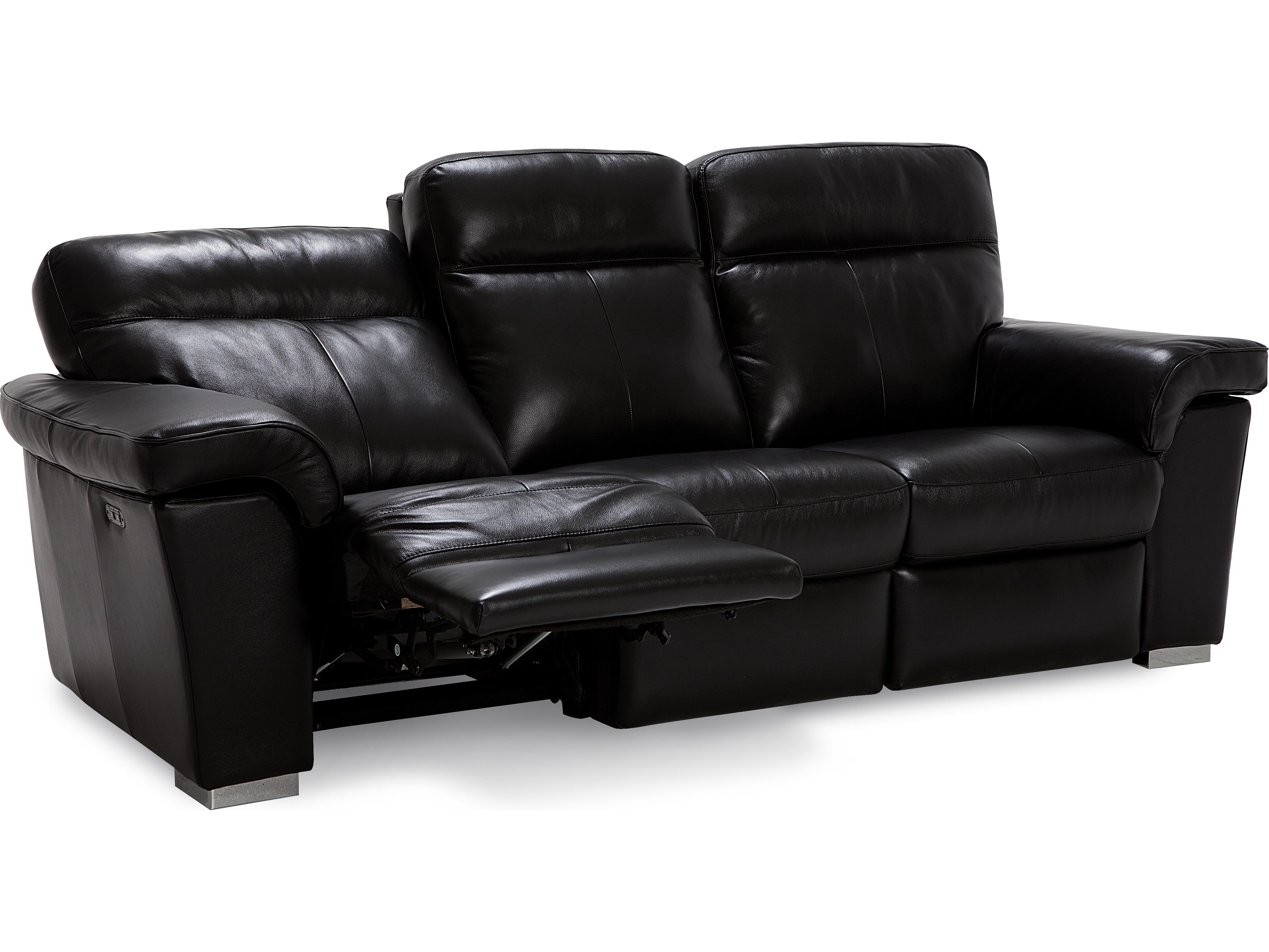 Palliser Alaska Leather Upholstery Sofa Power Recliner with Power Headrest