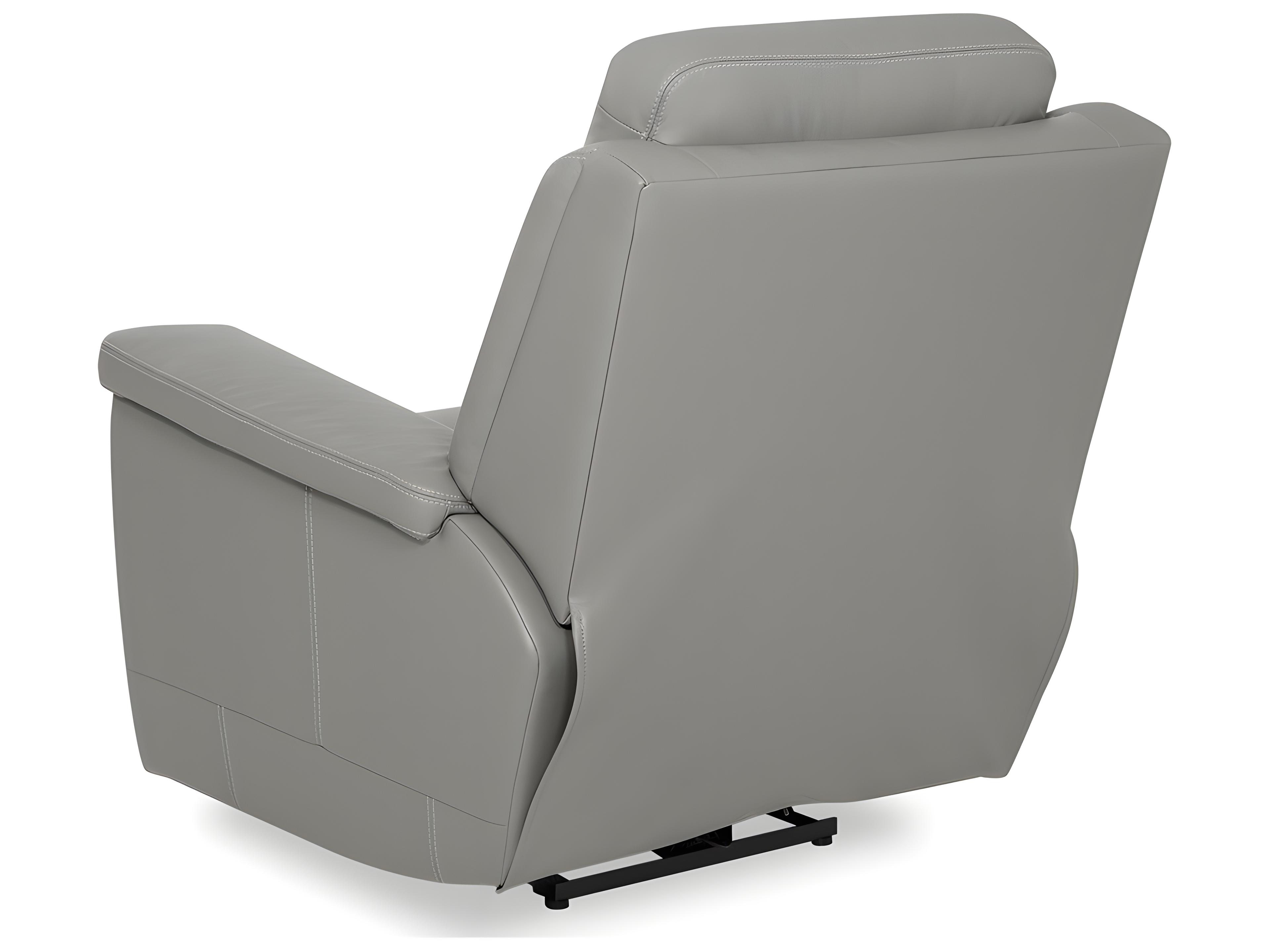 Palliser Asher Leather Upholstery Power Recliner Wall Hugger with Power Headrest