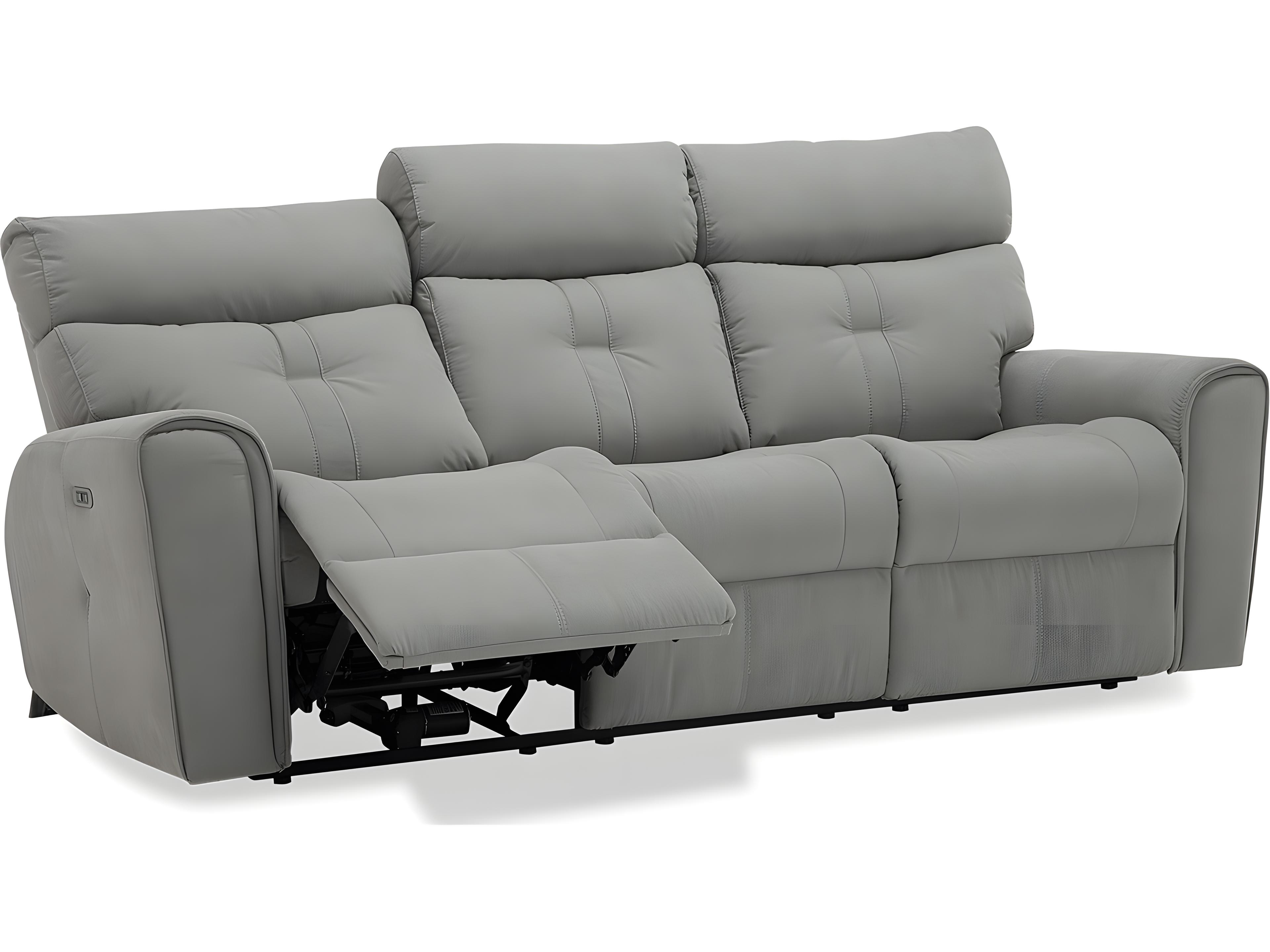 Palliser Washington Leather Upholstery Sofa Power Recliner with Power Headrest