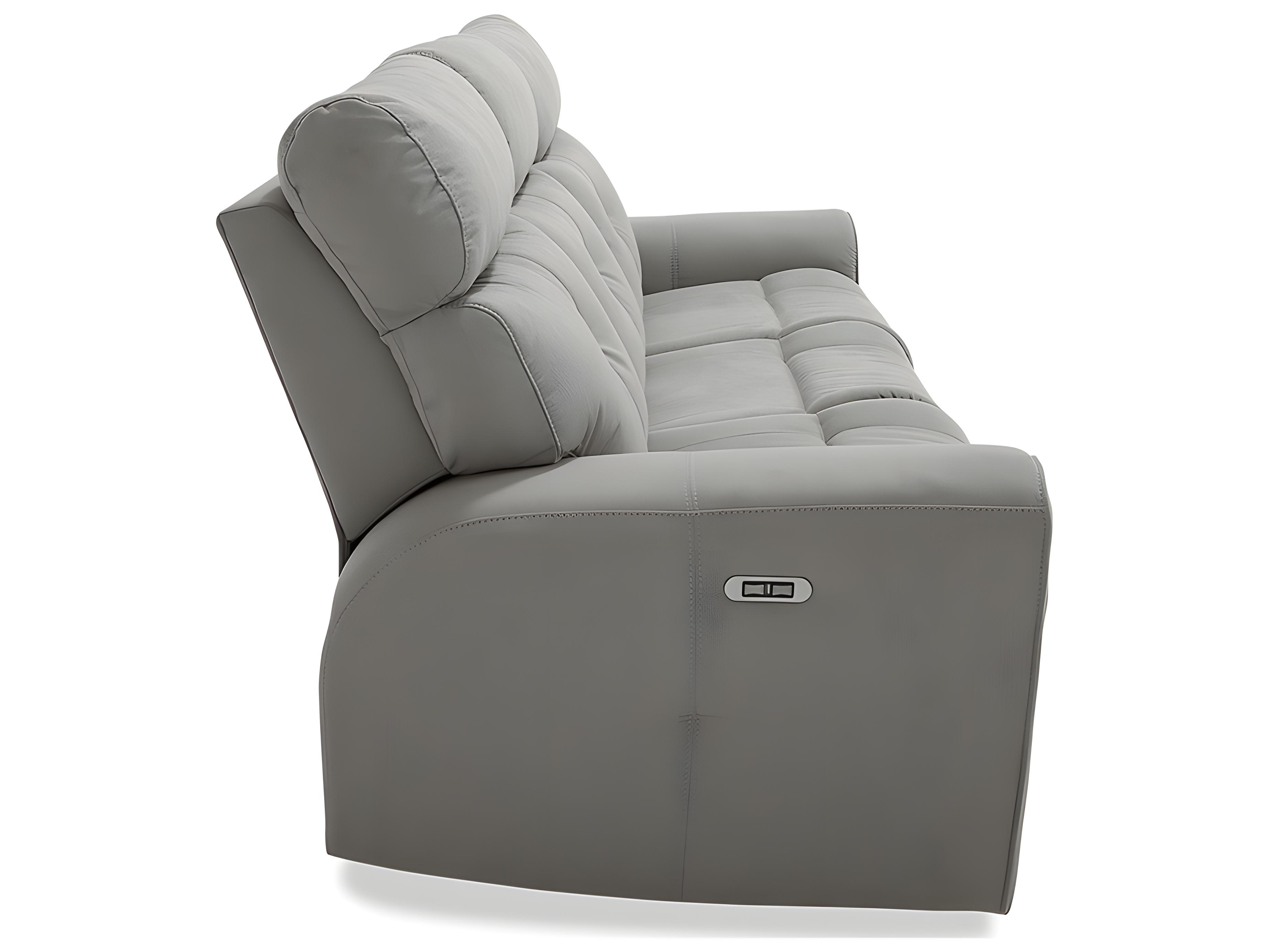 Palliser Washington Leather Upholstery Sofa Power Recliner with Power Headrest