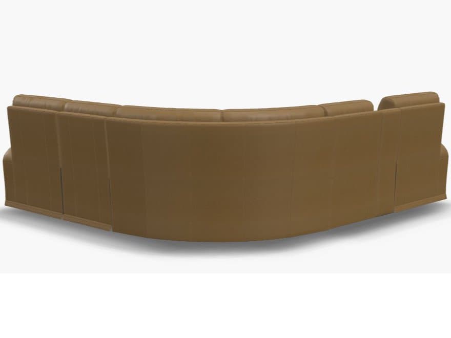 Palliser Acacia Leather Upholstery Sectional Sofa Power Recliner with Power Headrests