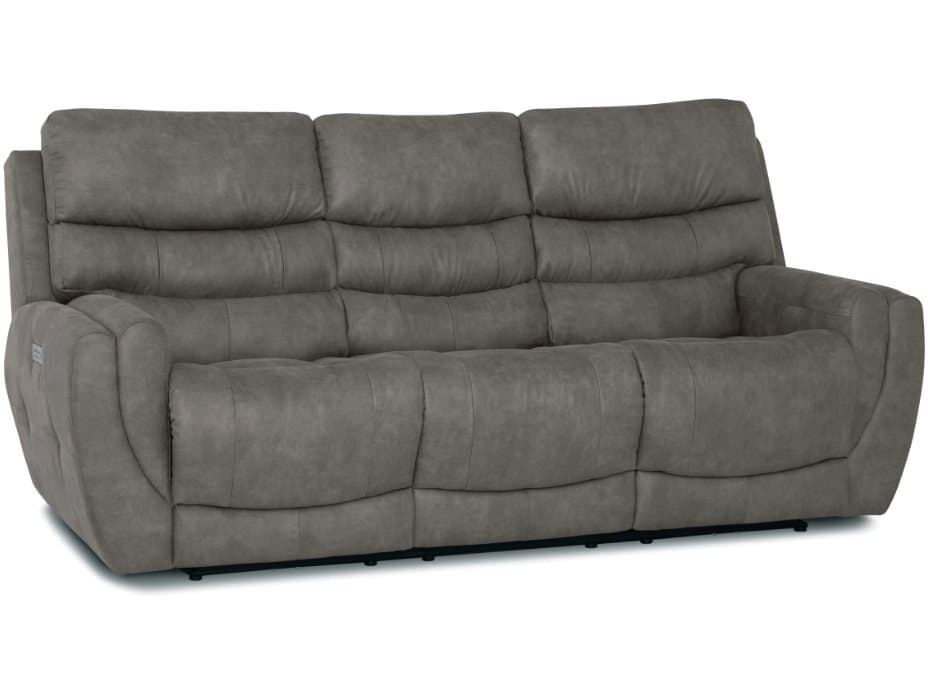 Palliser Gavin Leather Upholstery Sofa Power Recliner with Headrest & Lumbar