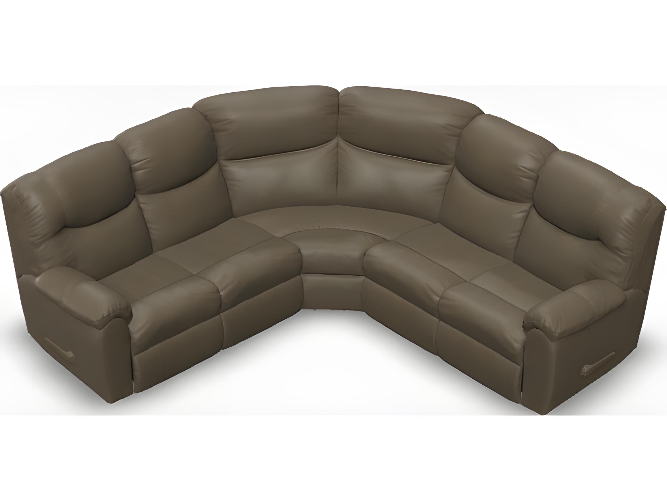 Palliser Regent Leather Upholstery Sectional Sofa