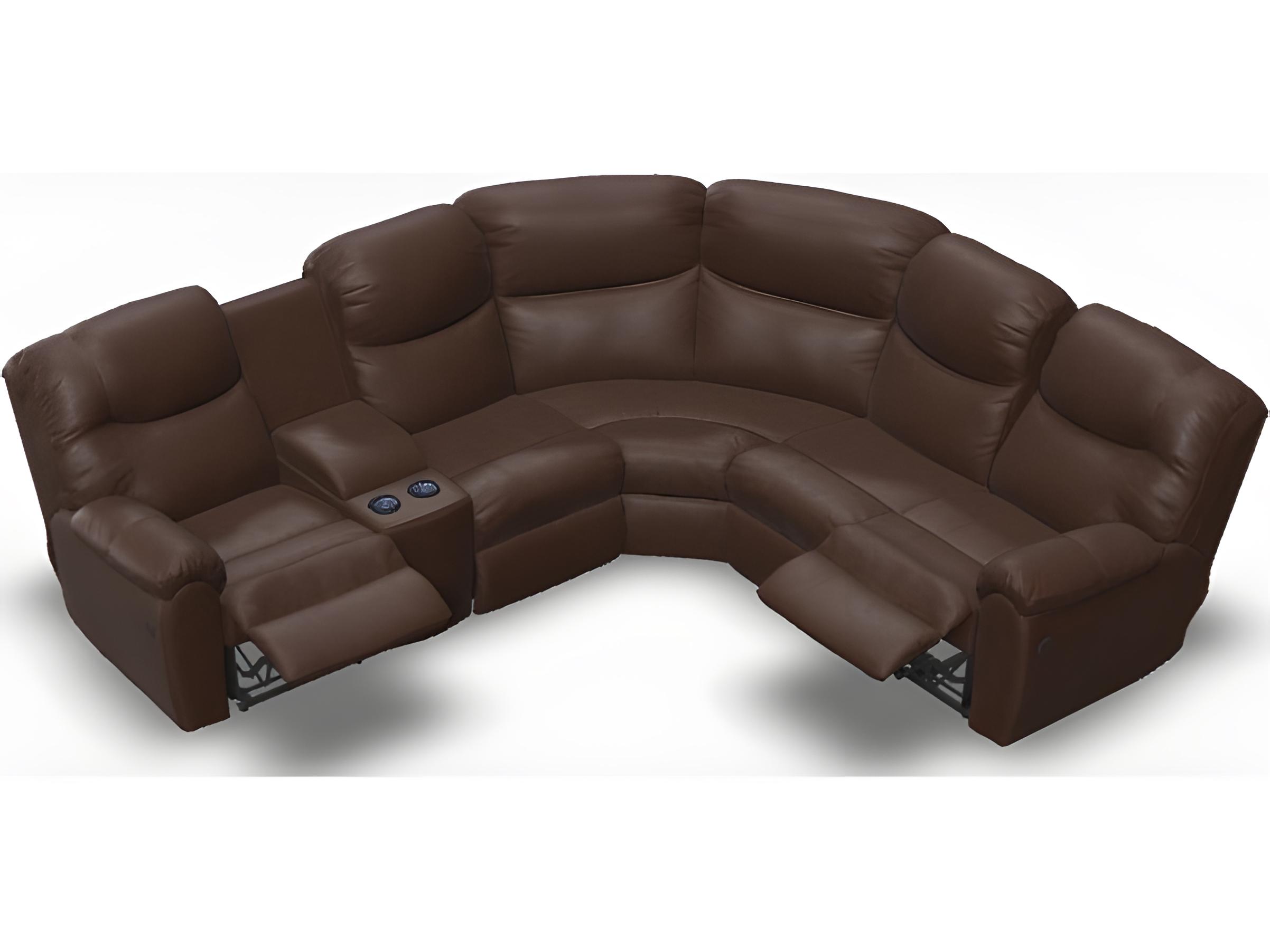 Palliser Regent Leather Upholstery Sectional Sofa