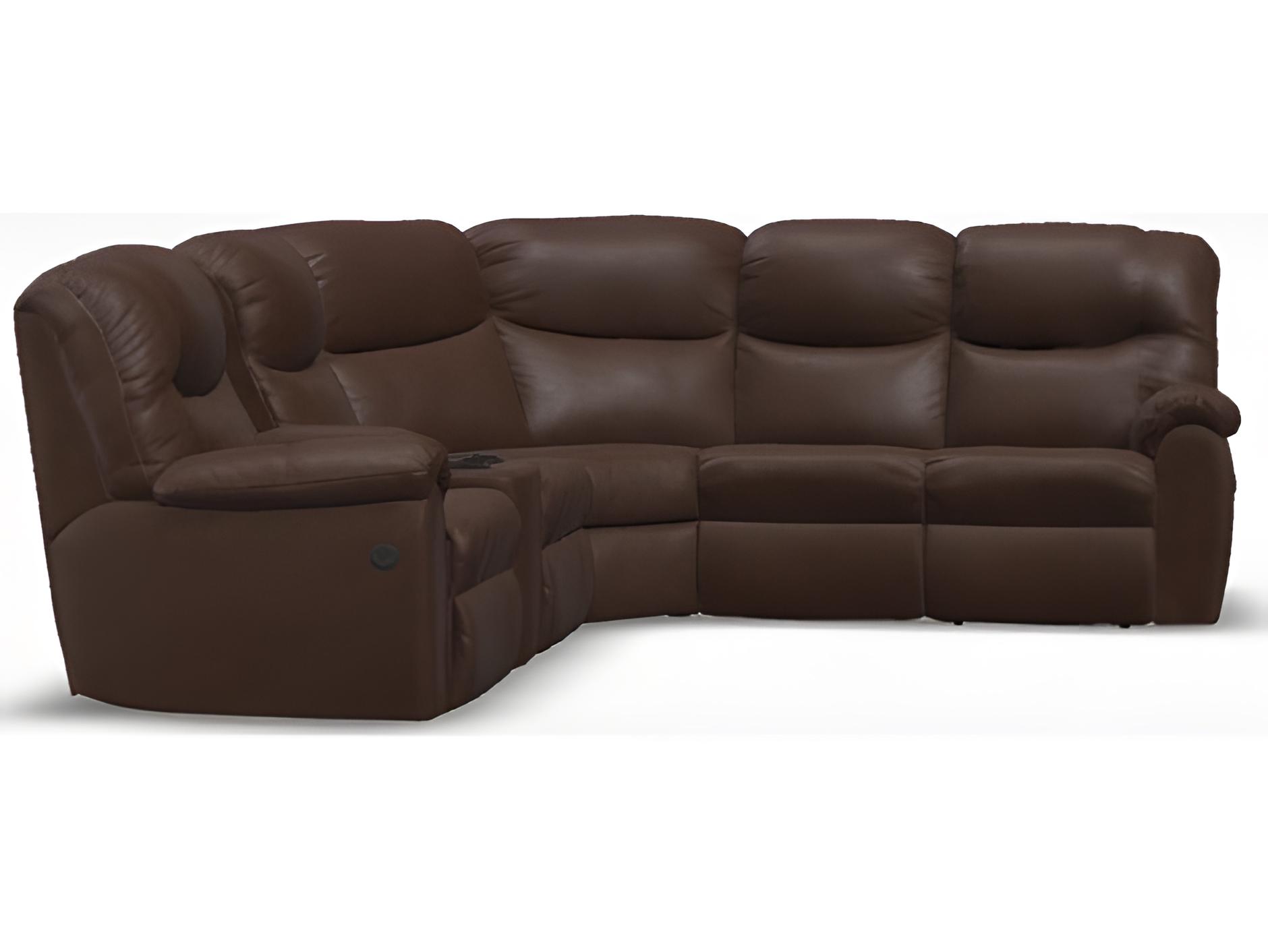 Palliser Regent Leather Upholstery Sectional Sofa