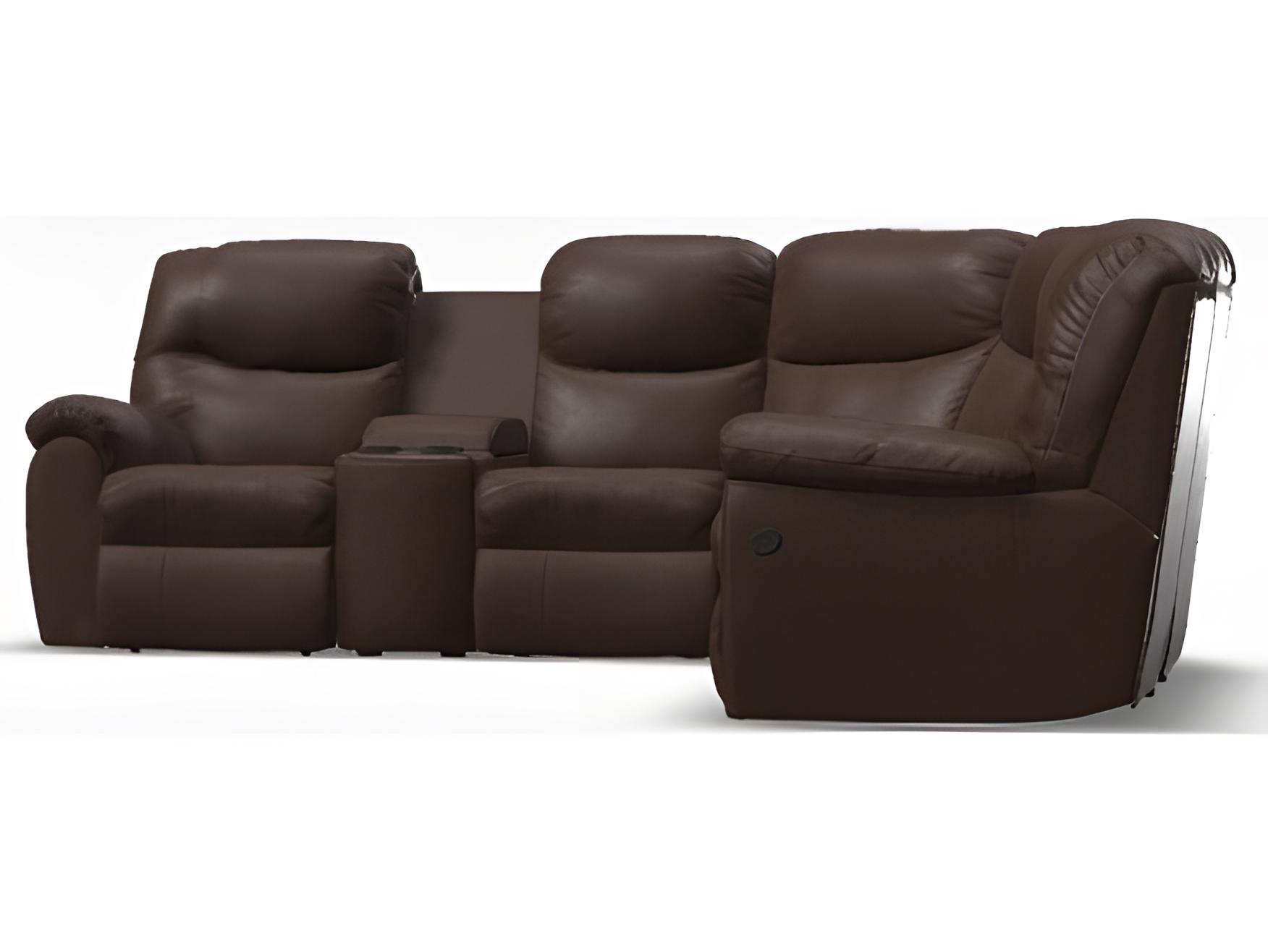 Palliser Regent Leather Upholstery Sectional Sofa