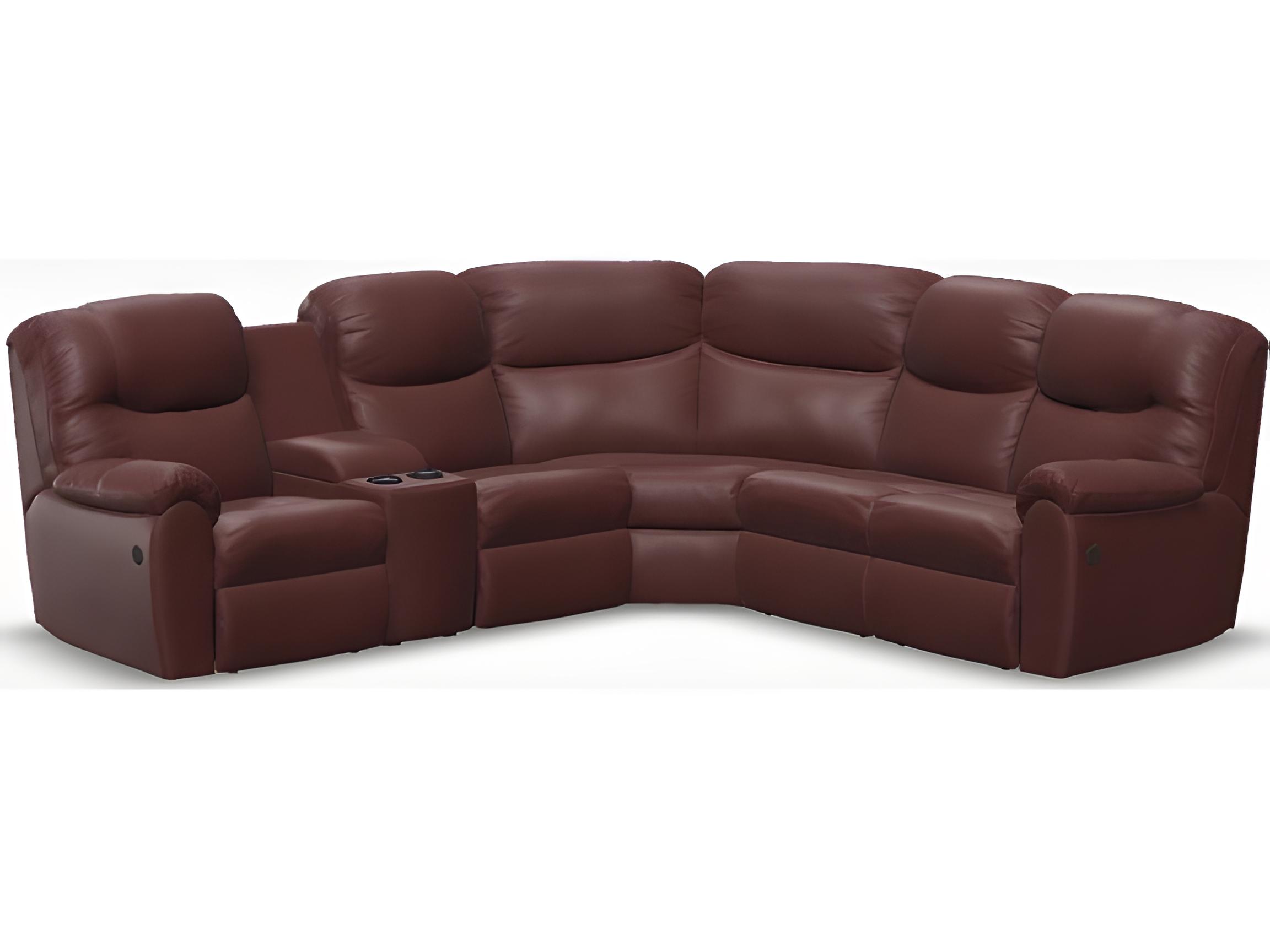 Palliser Regent Leather Upholstery Sectional Sofa