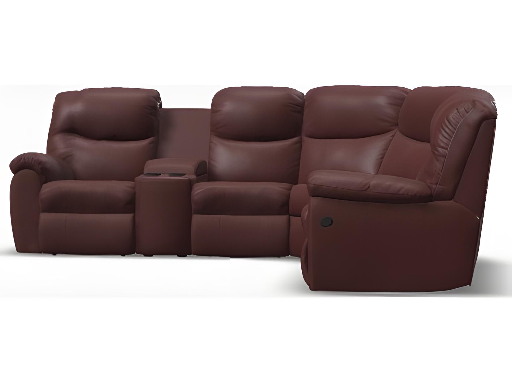 Palliser Regent Leather Upholstery Sectional Sofa