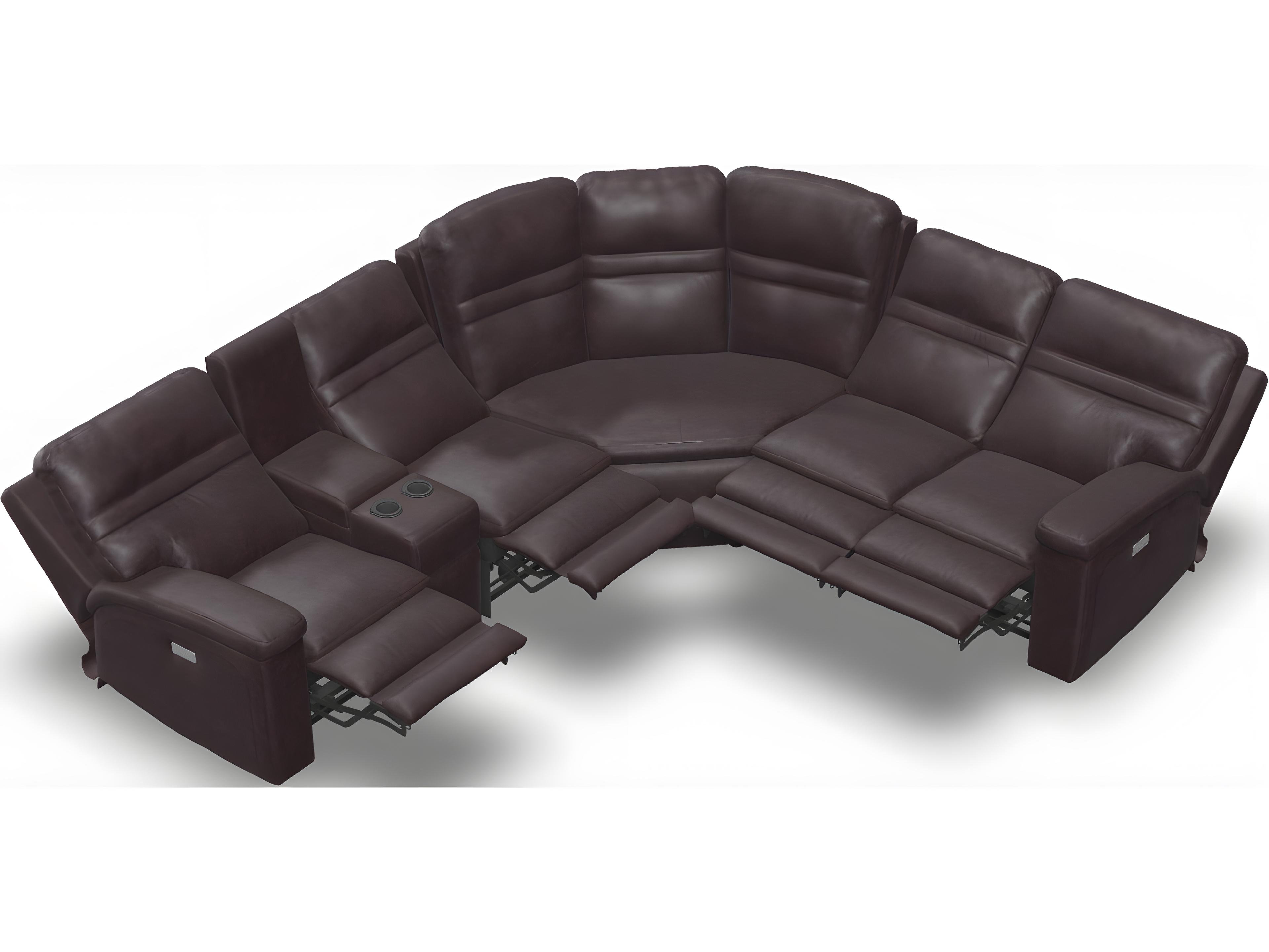 Palliser Leo Leather Upholstery Sectional Sofa