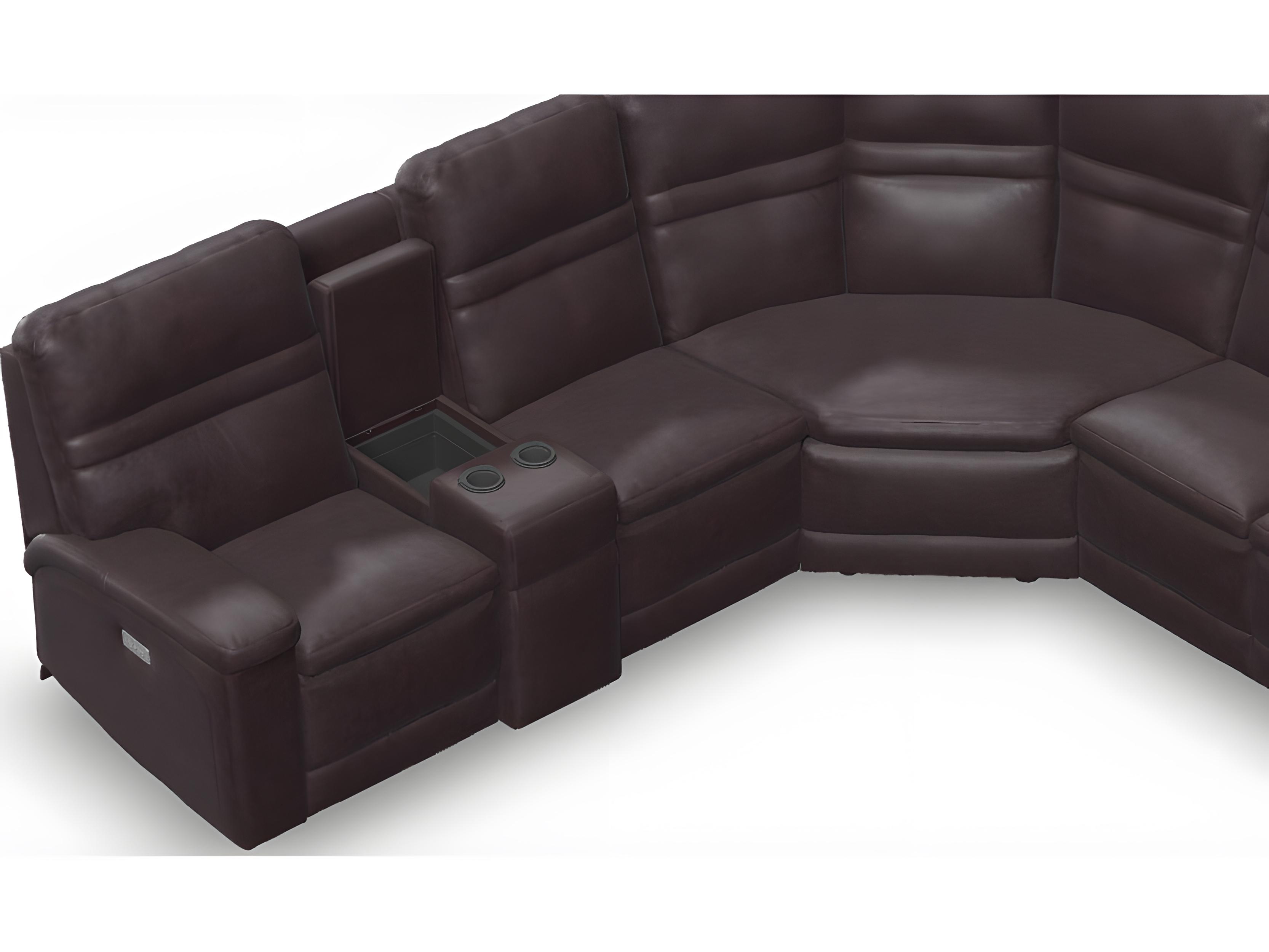 Palliser Leo Leather Upholstery Sectional Sofa