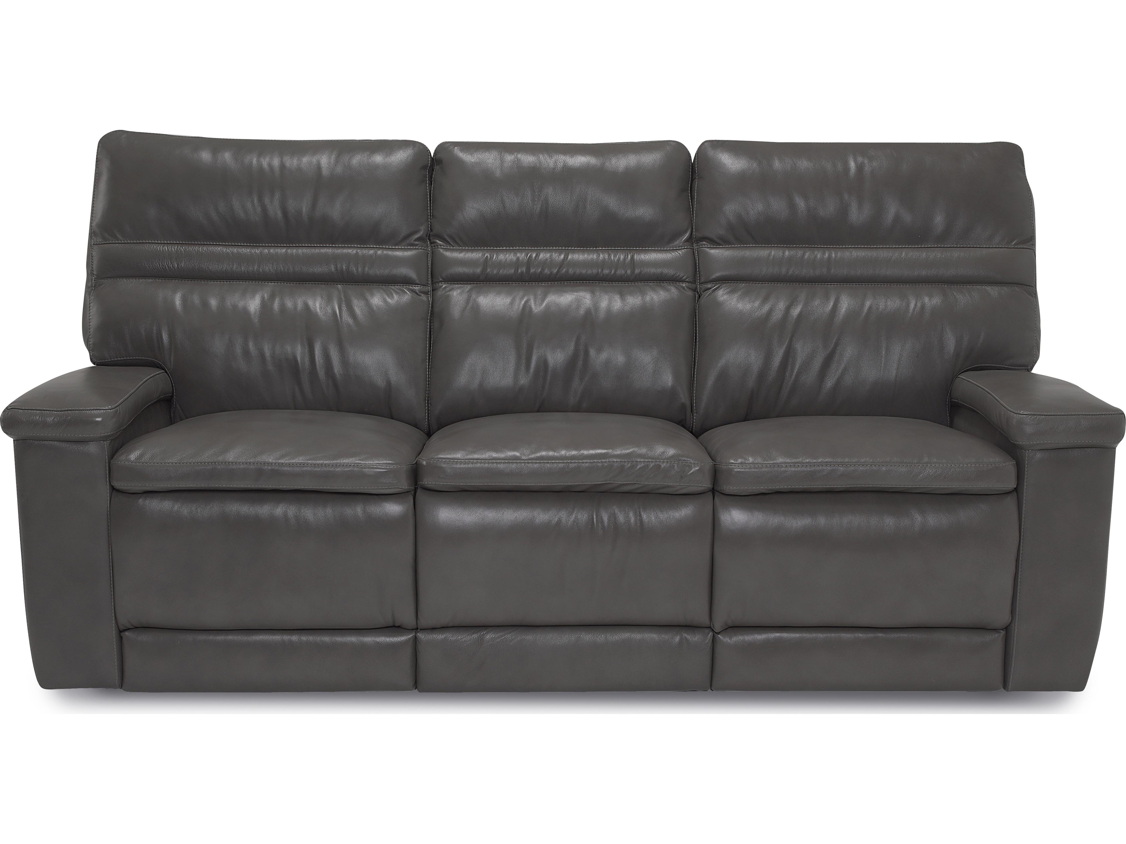 Palliser Leo Leather Upholstery Sofa Power Recliner with Headrest & Lumbar