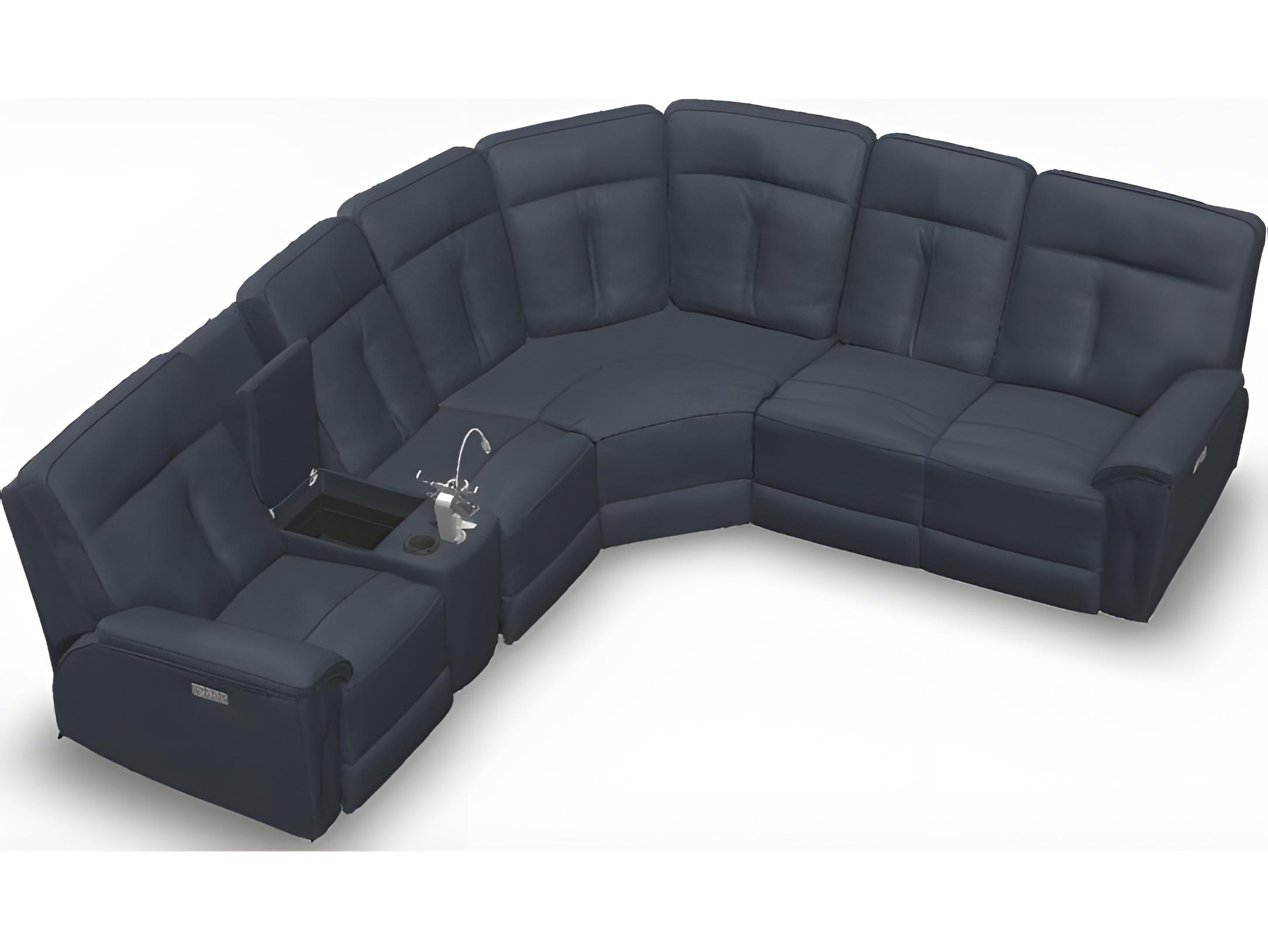 Palliser Oakley Leather Upholstery Sectional Sofa
