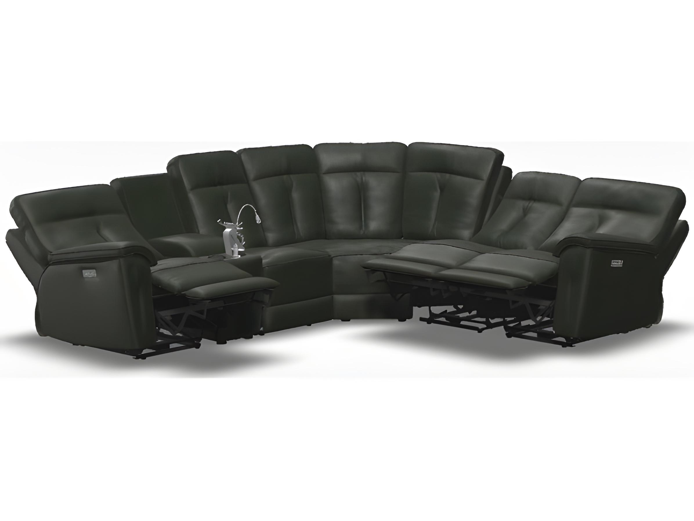 Palliser Oakley Leather Upholstery Sectional Sofa