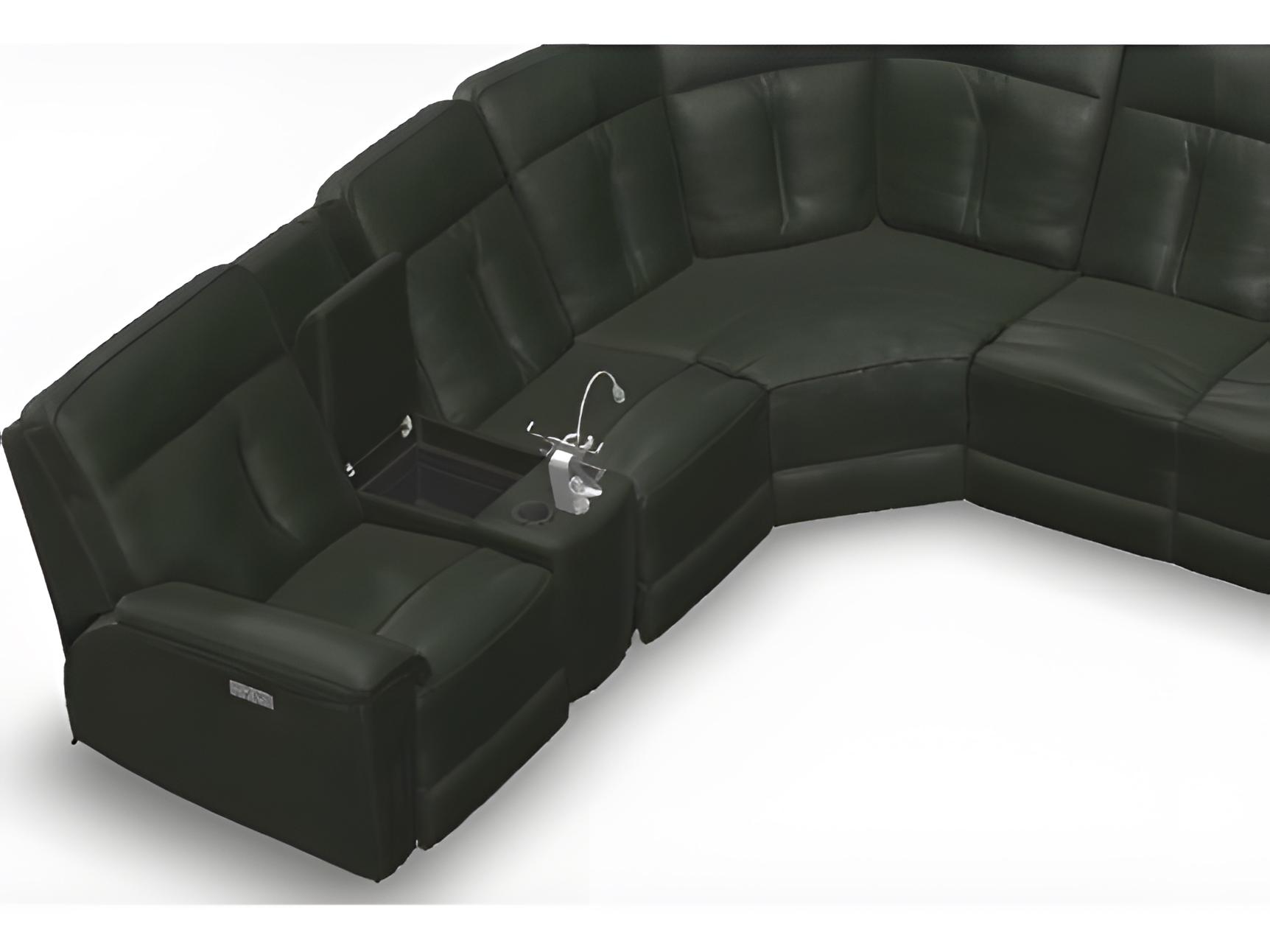 Palliser Oakley Leather Upholstery Sectional Sofa