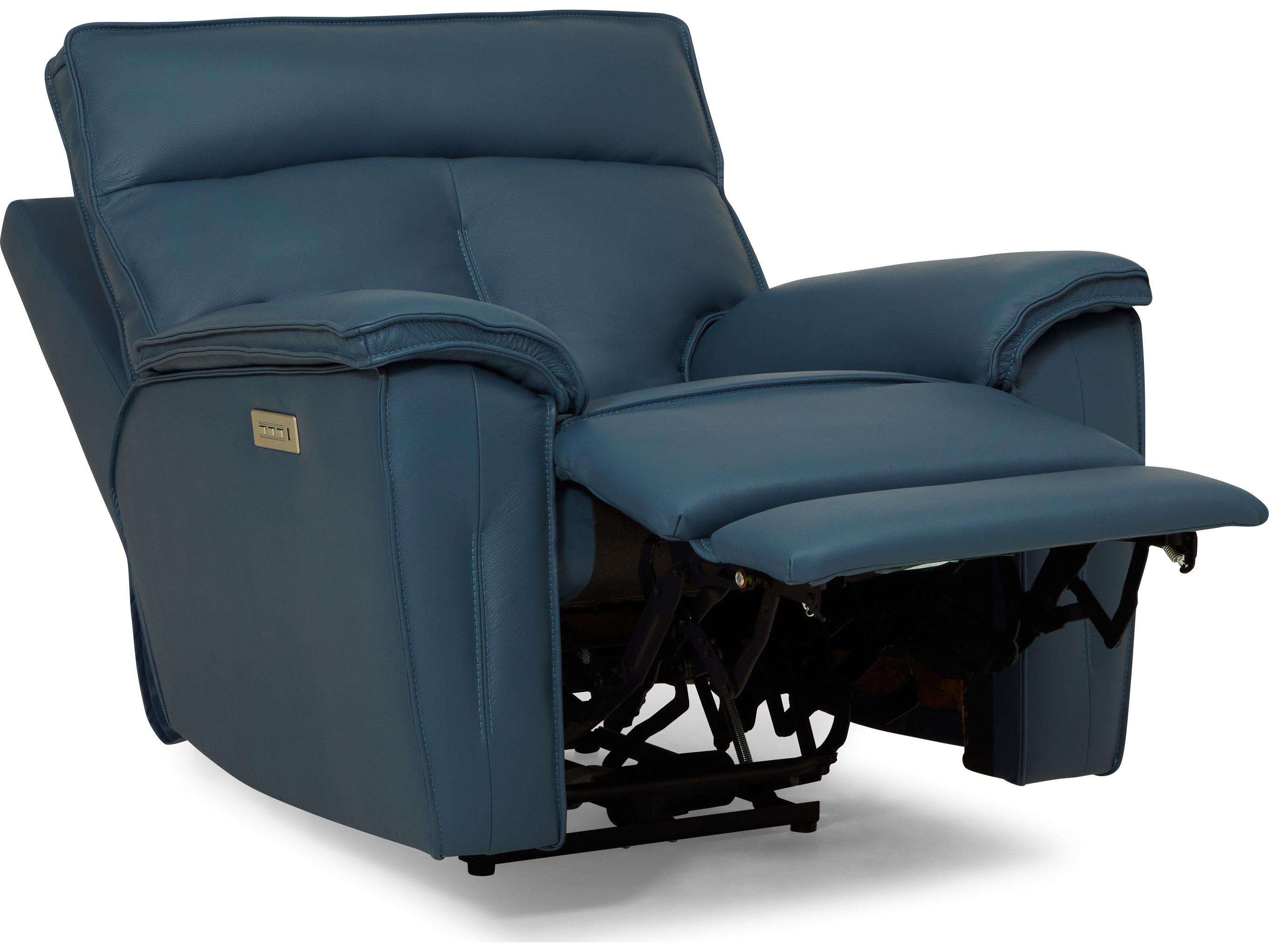 Palliser Oakley Leather Upholstery Power Recliner Wall Hugger with Headrest & Lumbar