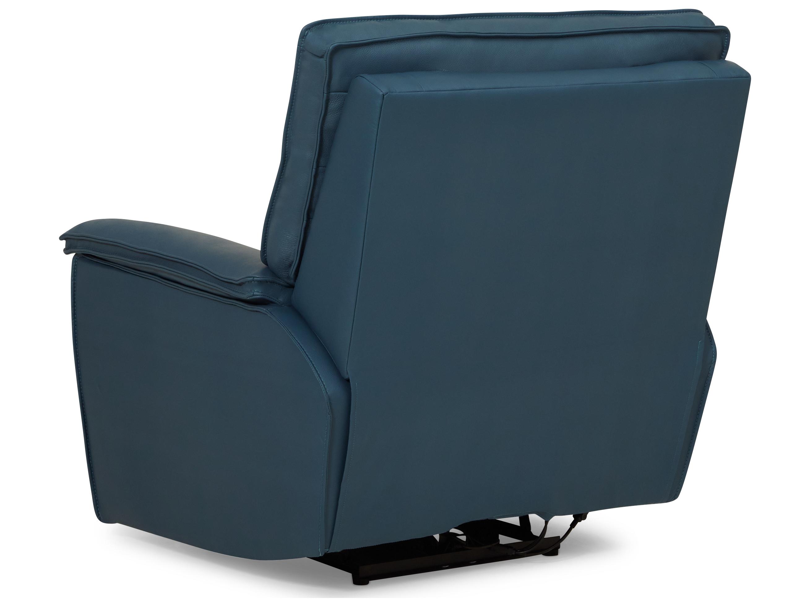 Palliser Oakley Leather Upholstery Power Recliner Wall Hugger with Headrest & Lumbar