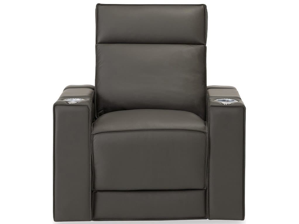 Palliser Ace Leather Upholstery Power Recliner with Power Headrest and Lumbar