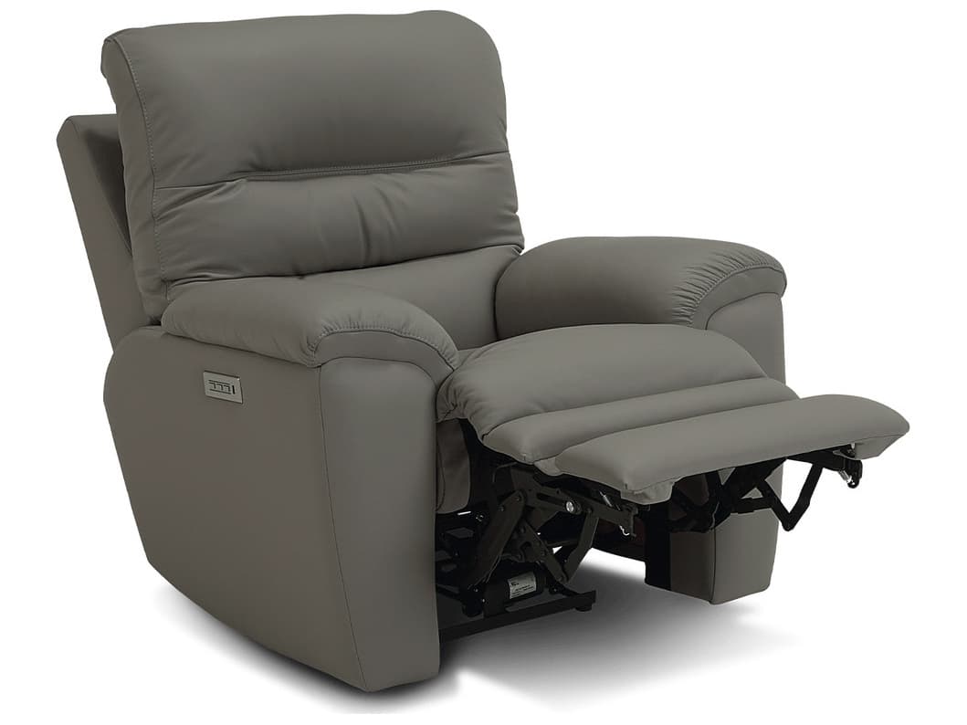 Palliser Keiran Leather Upholstery Power Recliner Wall Hugger with Power Headrest