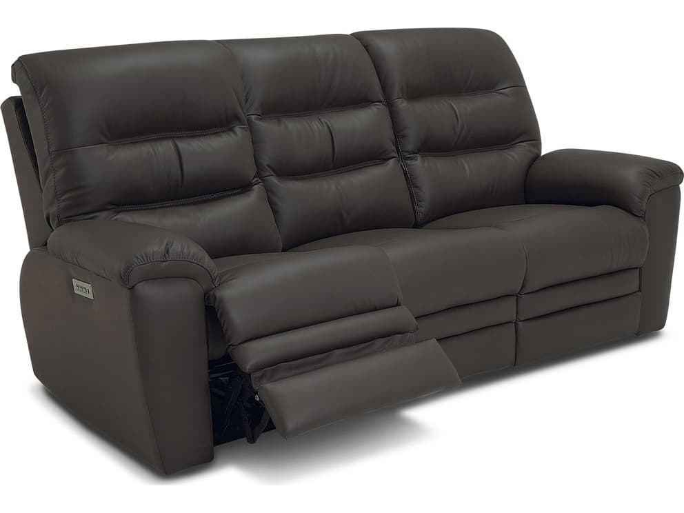 Palliser Keiran Leather Upholstery Sofa Power Recliner with Power Headrest