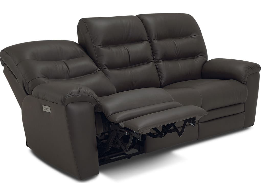 Palliser Keiran Leather Upholstery Sofa Power Recliner with Power Headrest