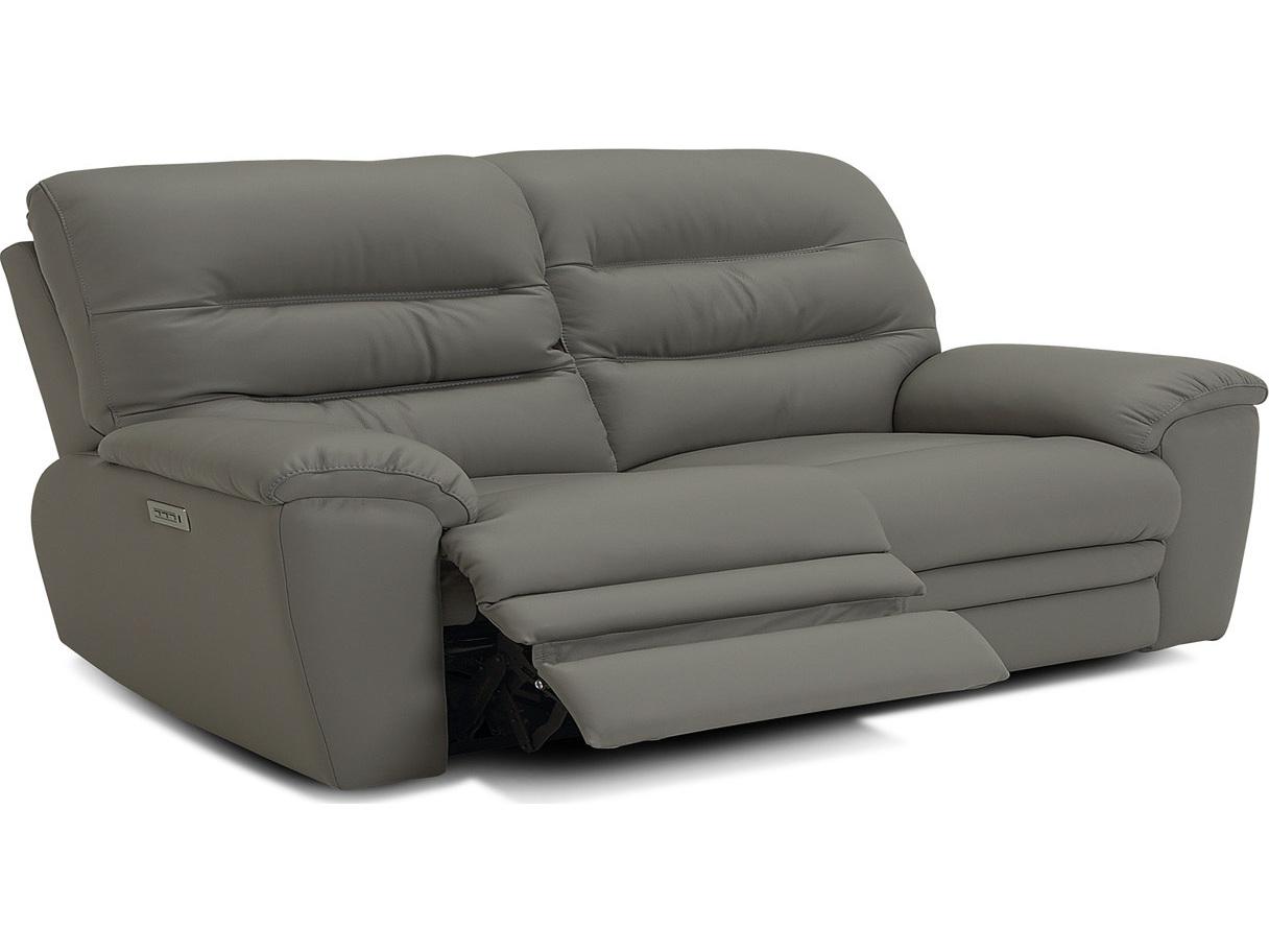 Palliser Keiran Leather Upholstery Loveseat Power Recliner with Power Headrest