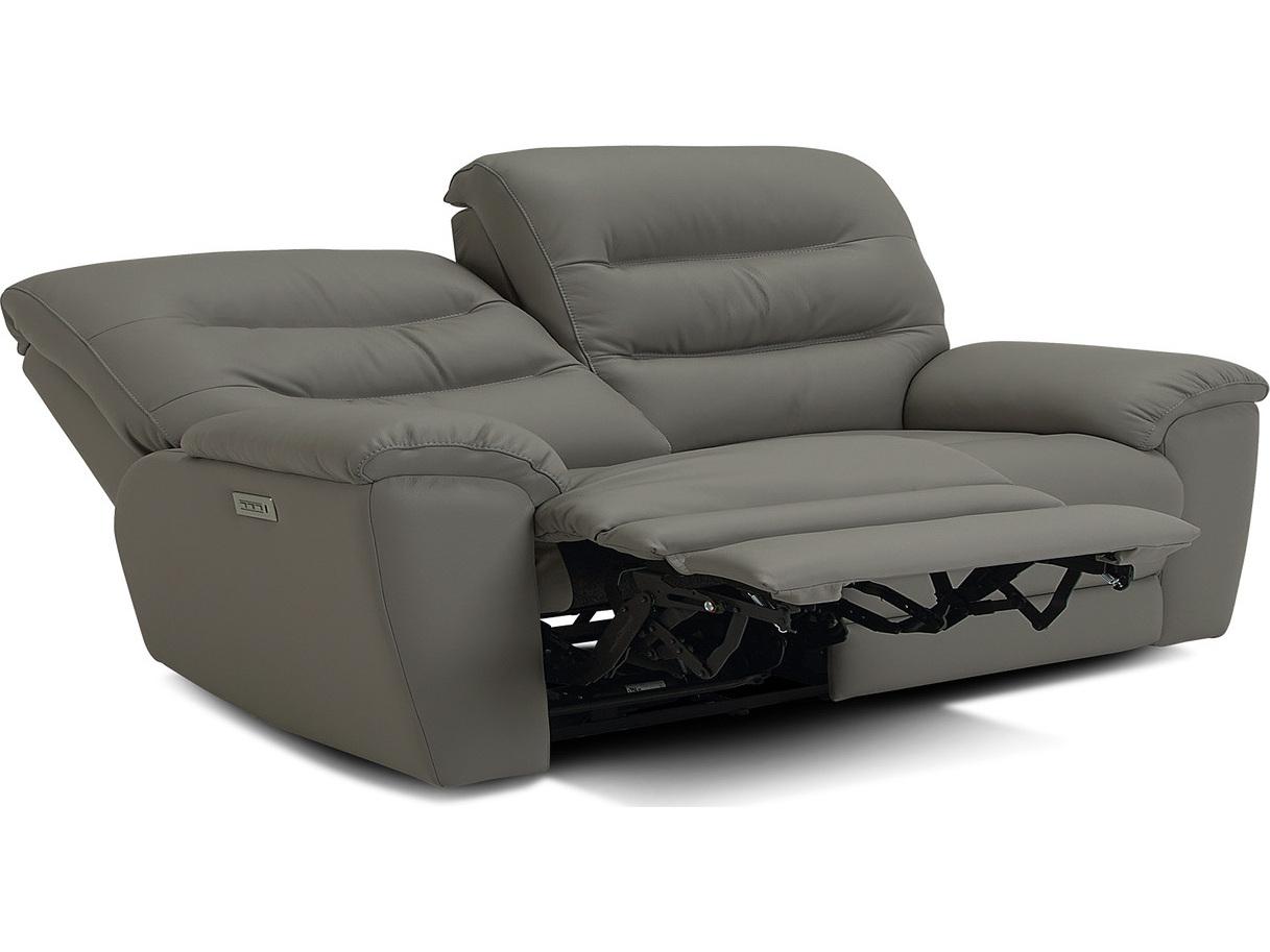 Palliser Keiran Leather Upholstery Loveseat Power Recliner with Power Headrest