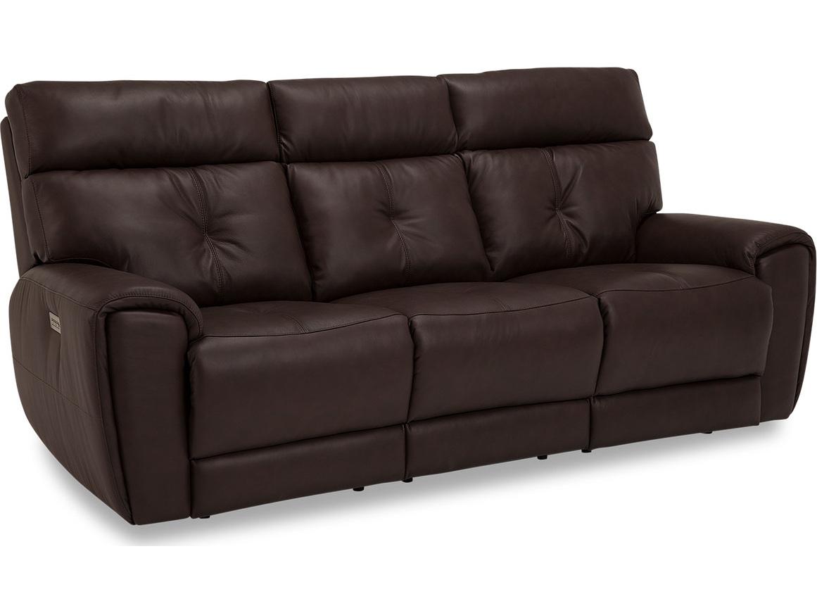 Palliser Aedon Leather Upholstery Sofa Power Recliner with Power Headrest